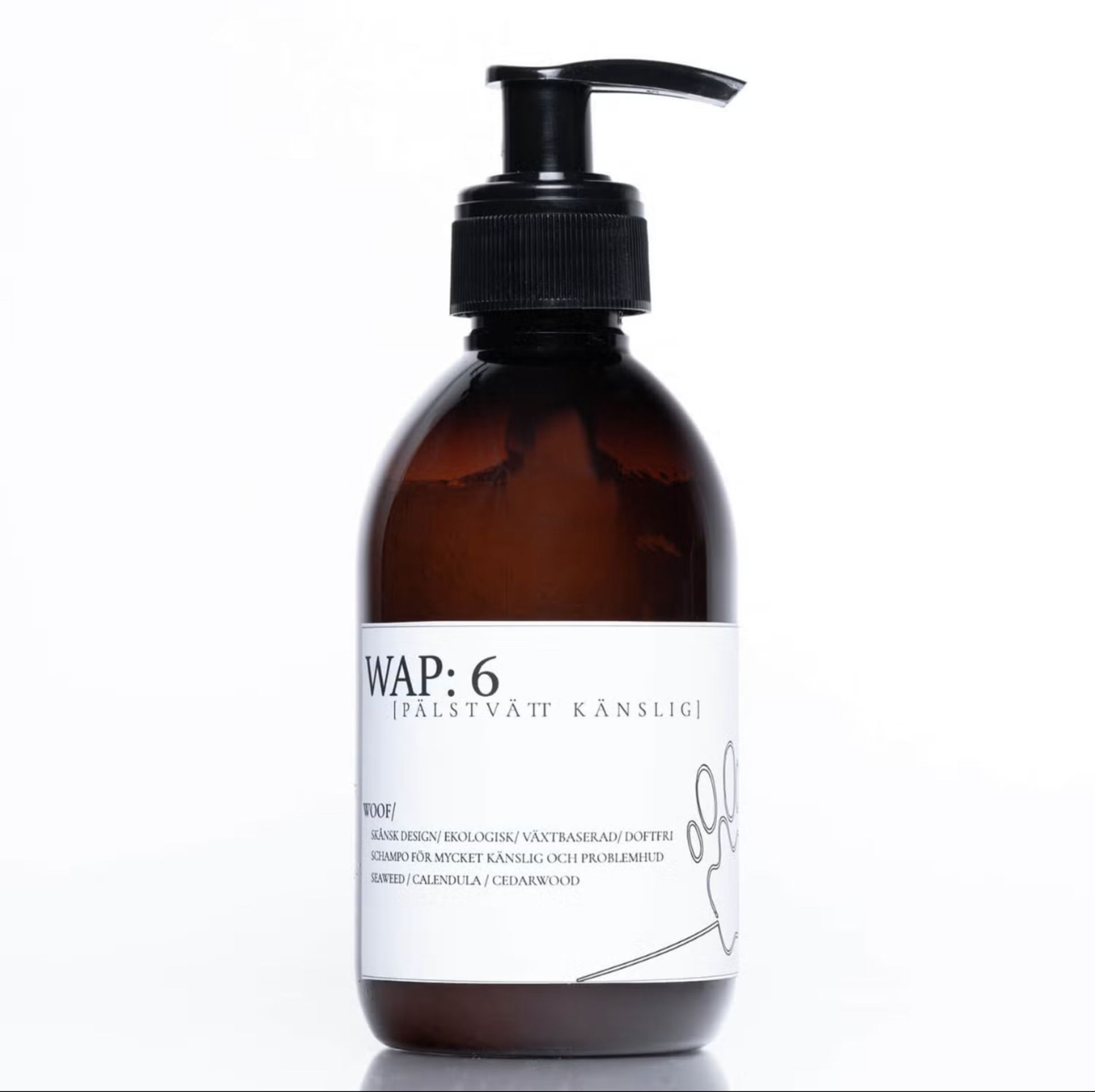 23 X WAP 6 FUR WASH SENSITIVE LUXURY PET SHAMPOO 250ML RRP£529