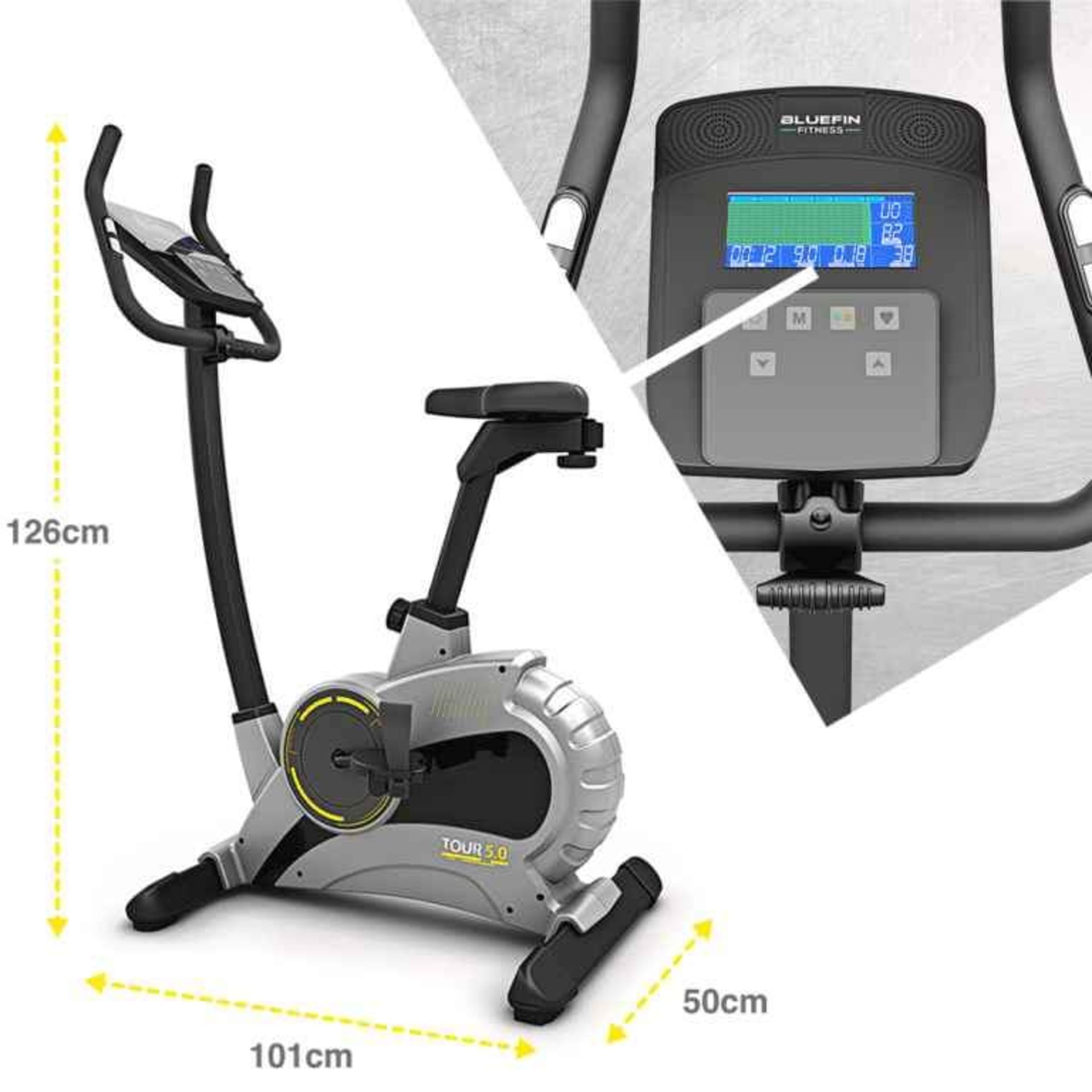 BLUEFIN FITNESS TOUR 5.0 RESISTANCE EXERCISE BIKE RRP £349.00 - Image 3 of 7