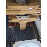 5 X STEEL BATH TUBS WITH LEGSETS AND GRIPS