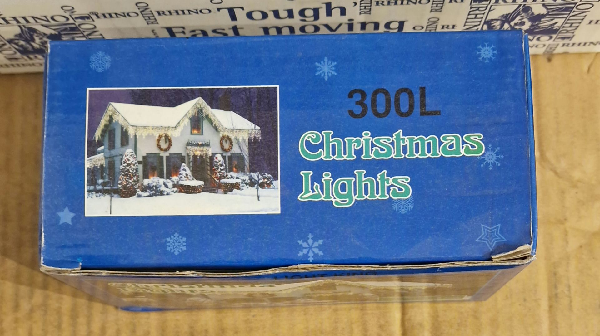 RRP £29.99 PER SET - 4 X SETS 300 LIGHT WARM WHITE LED DECORATIVE CHRISTMAS LIGHTS, ELECTRIC - Image 2 of 5