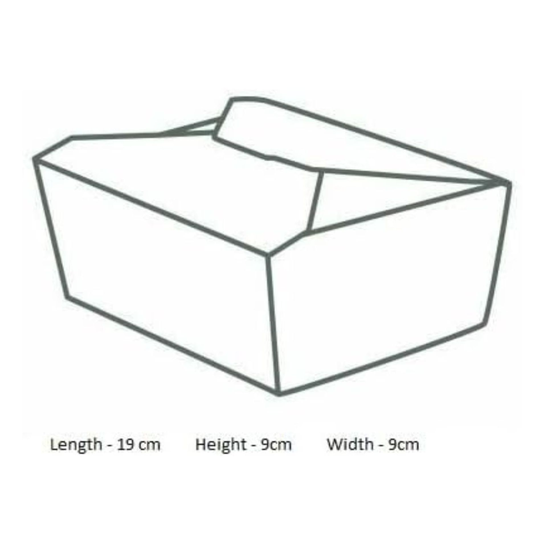 FOOD TAKEAWAY BOXES, DISPOSABLE KRAFT BOXES, PACK OF 40 - Bild 4 aus 4