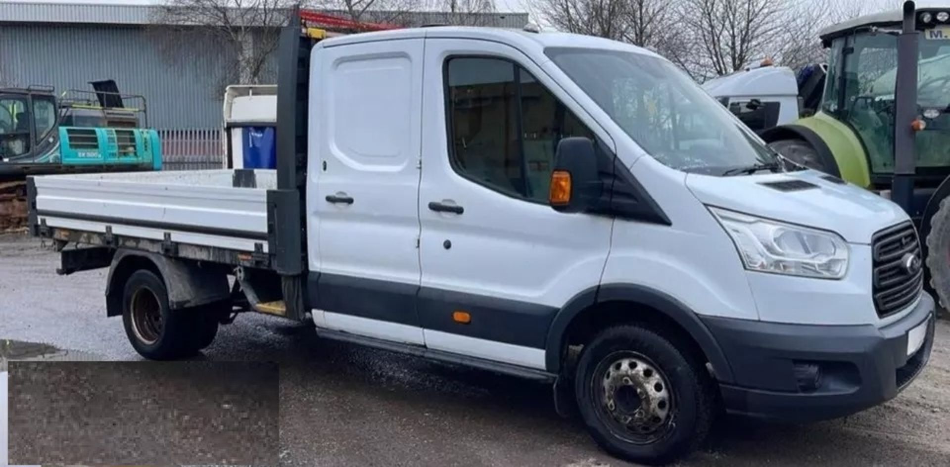FORD TRANSIT T350 CREWCAB DROPSIDE TRUCK 2016 - LOW MILEAGE, >>>SPARES OR REPAIRS <<<