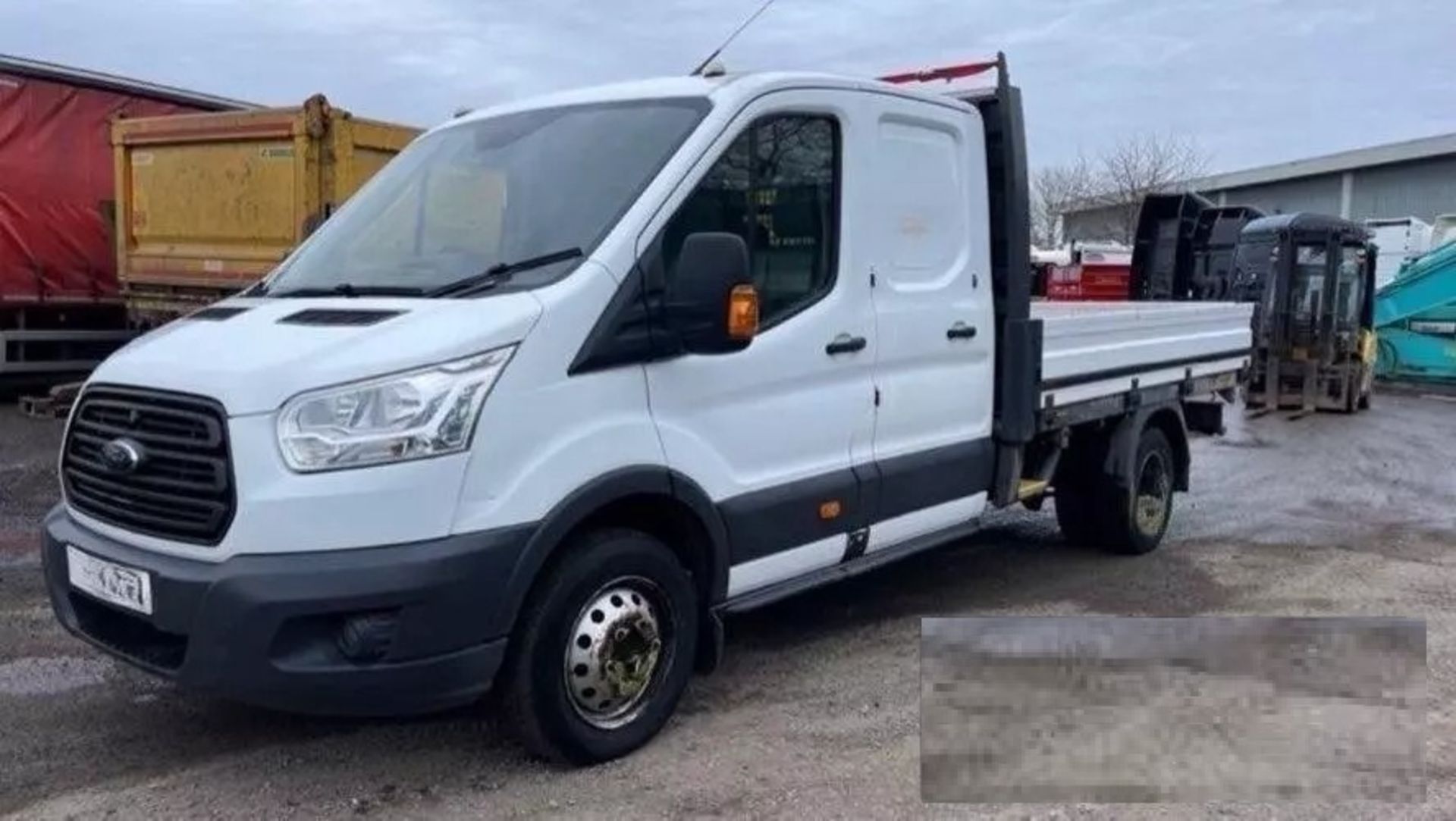 FORD TRANSIT T350 CREWCAB DROPSIDE TRUCK 2016 - LOW MILEAGE, >>>SPARES OR REPAIRS <<< - Image 8 of 9