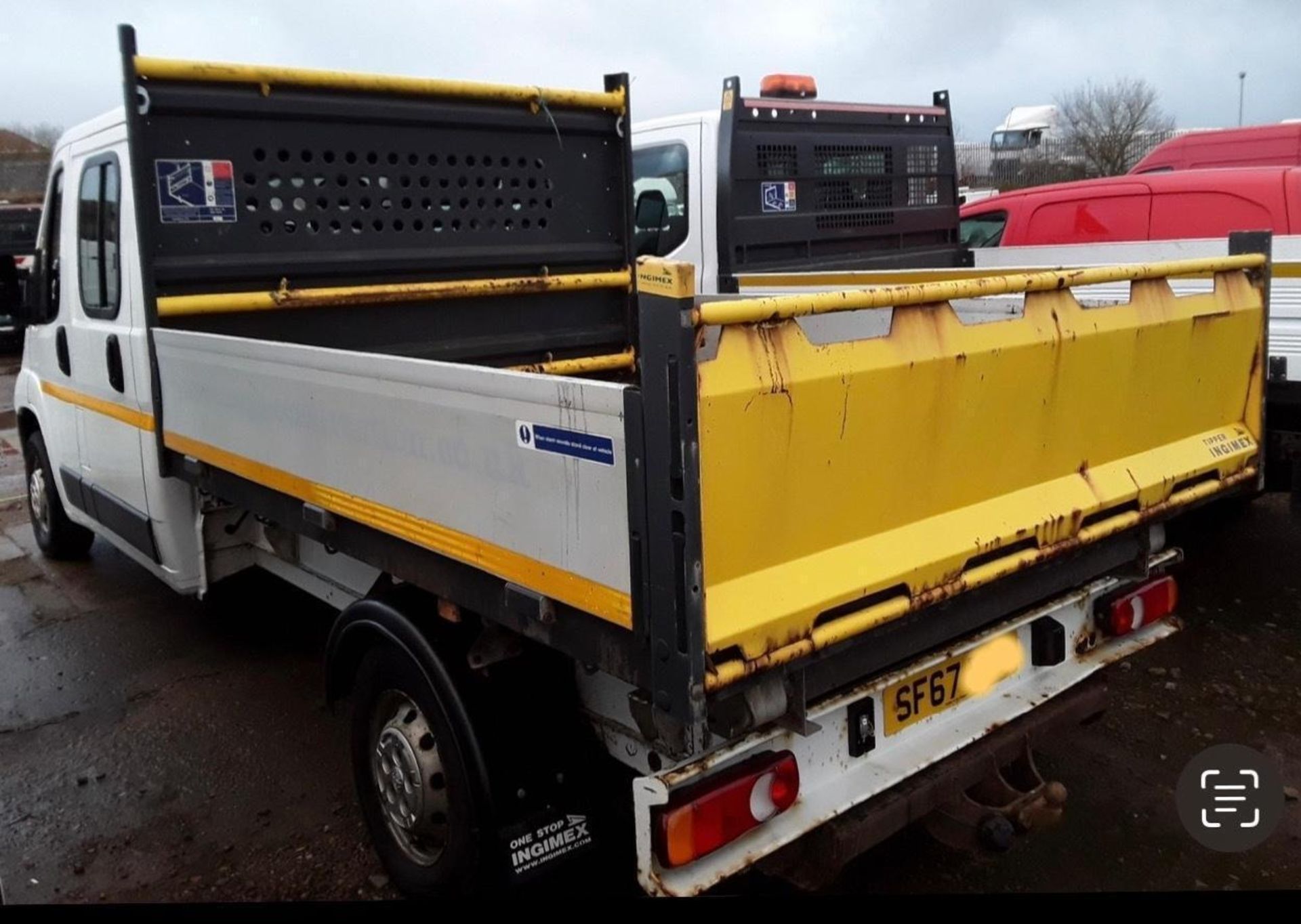 2018 PEUGEOT BOXER DOUBLE CAB TIPPER (SPARES OR REPAIRS) - Image 6 of 7