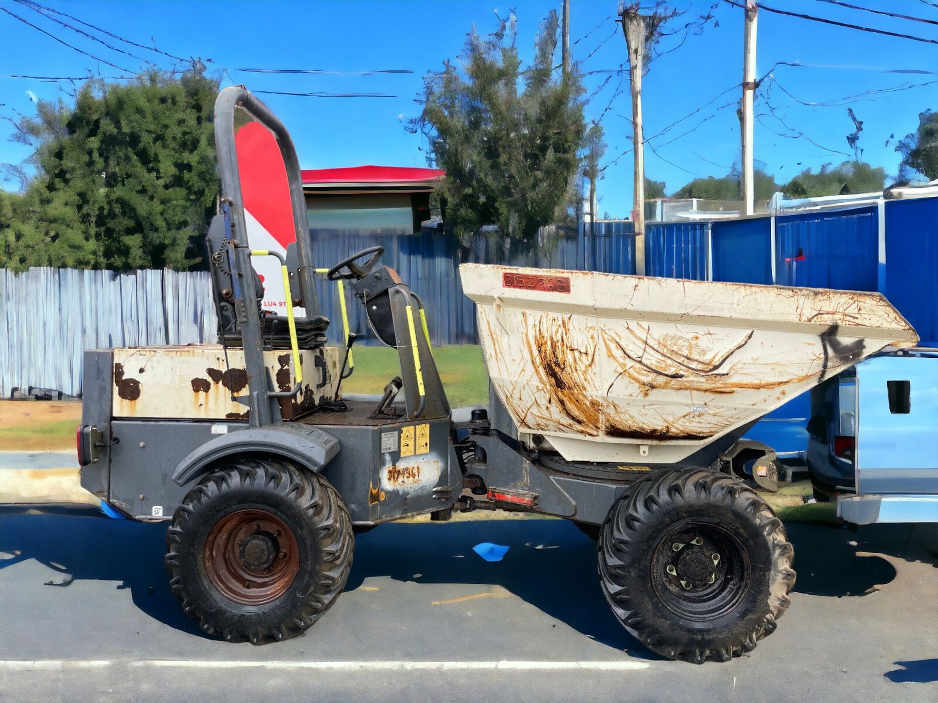 "EFFICIENT MATERIAL HANDLING: 2014 TEREX TA3S 3 TON SWIVEL DUMPER