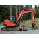 POWERFUL PERFORMANCE, LOW HOURS: 2018 KUBOTA KX080-4 MIDI EXCAVATOR