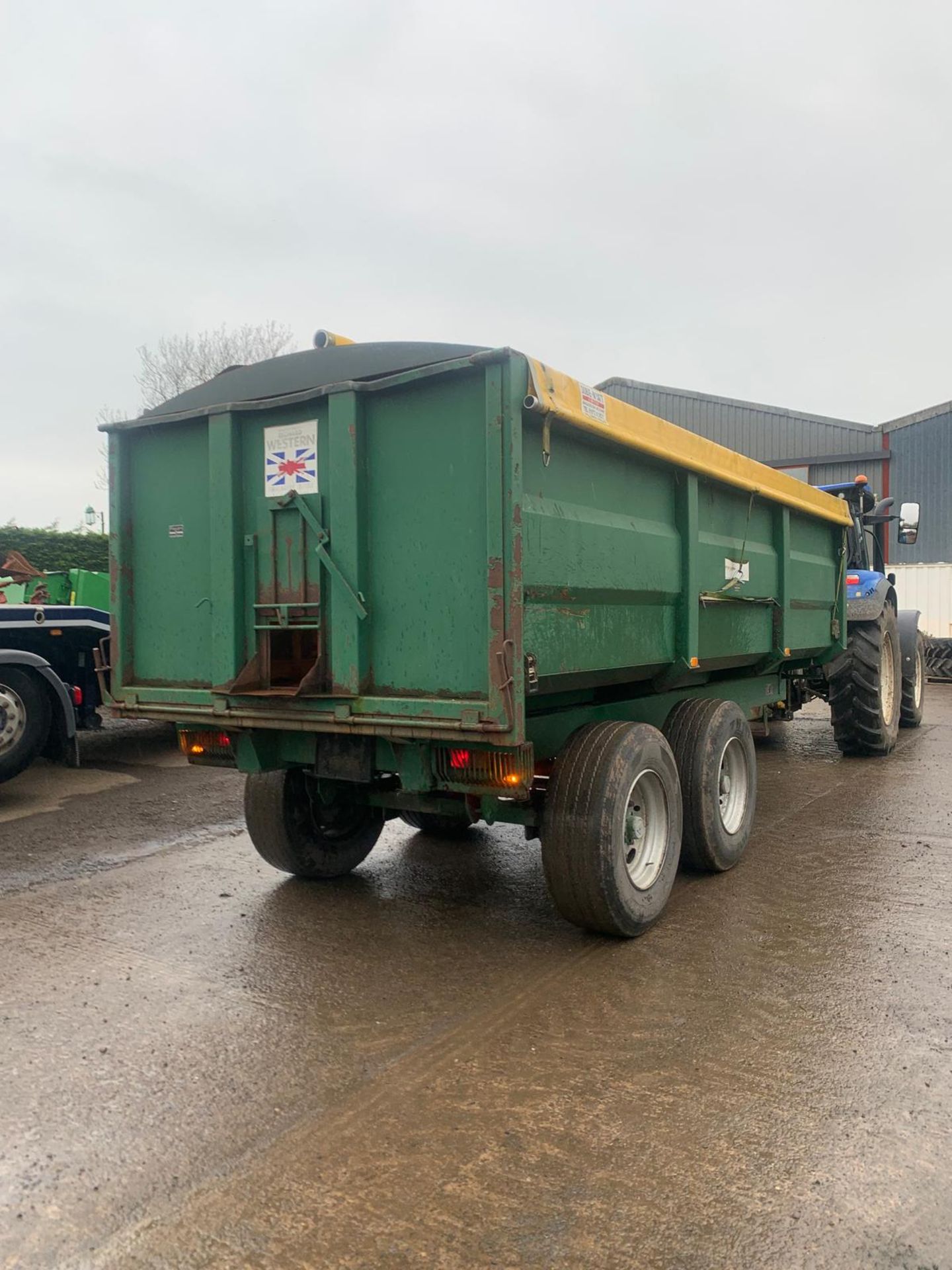 RICHARD WESTERN SF14 GRAIN TRAILER WITH ROLLOVER SHEET - Image 4 of 6