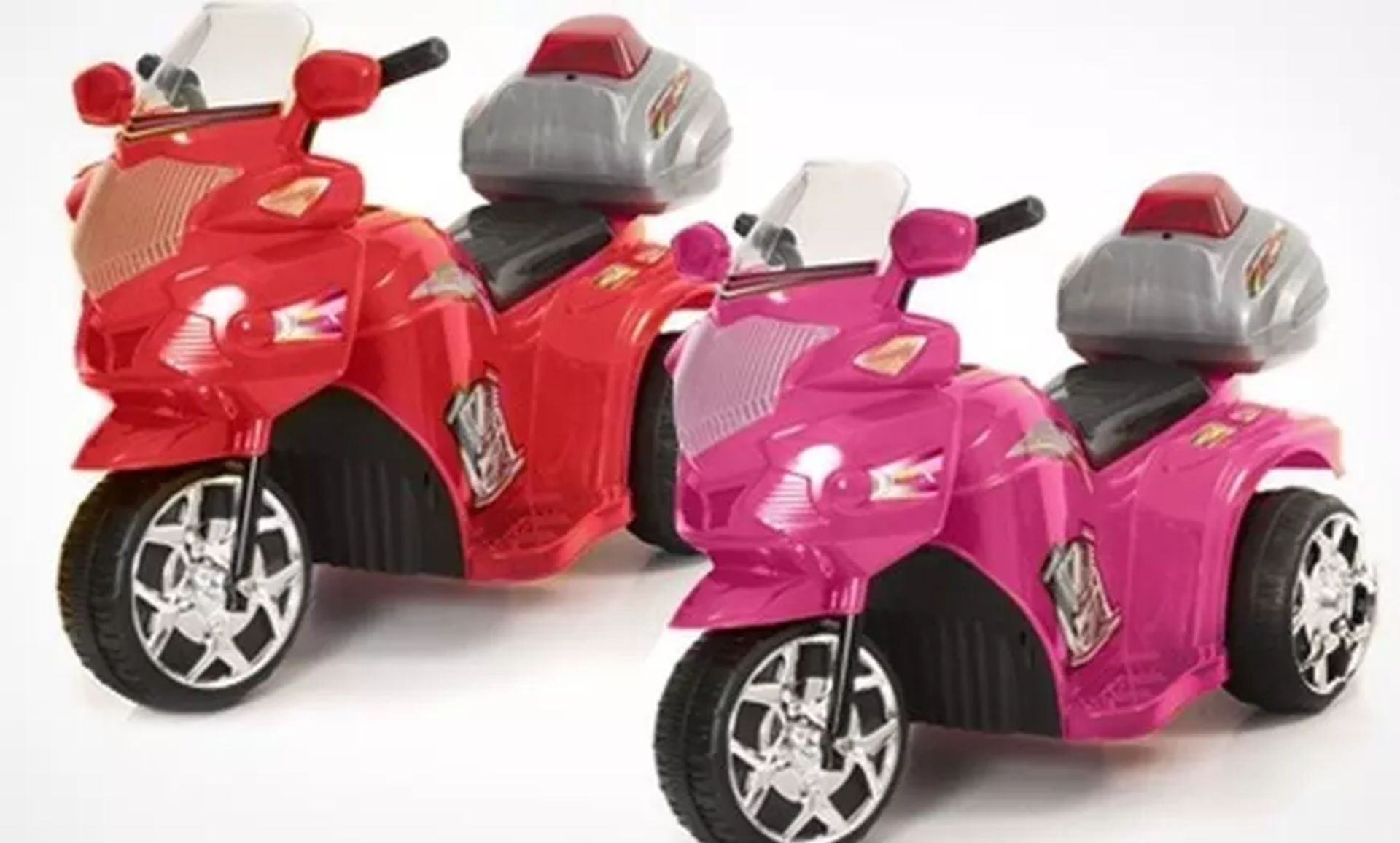 20 X 6V ELECTRIC PINK POLICE-THEMED RIDEON KIDS TRIKE ***BRAND NEW*** - Bild 7 aus 7