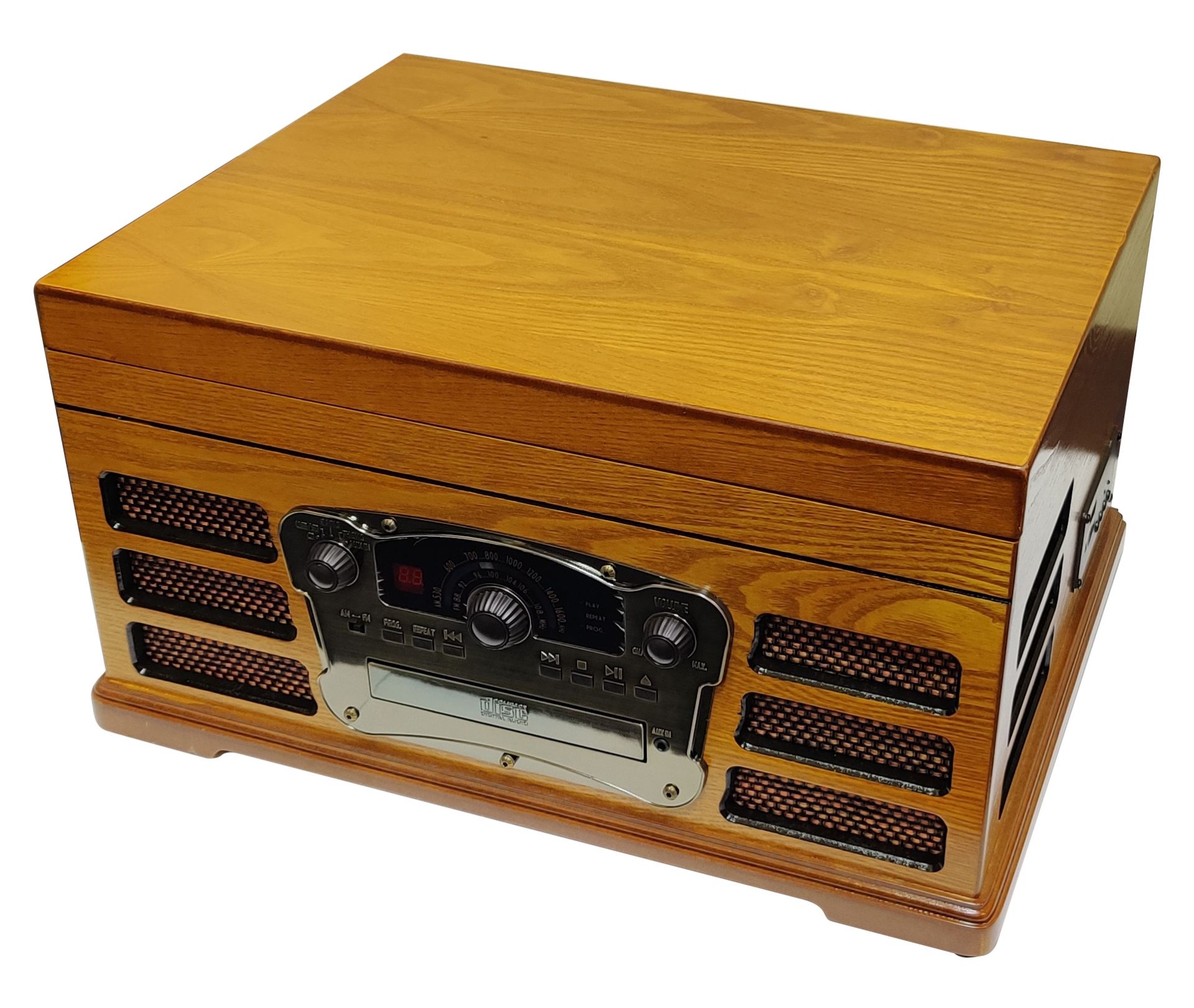24 X RETRO WOODEN VINYL RECORD TURNTABLE & HI-FI SYSTEM - RRP £7200 ** BRAND NEW** - Image 3 of 6
