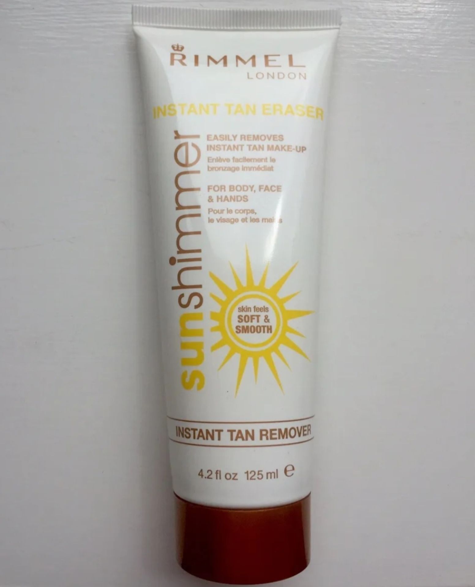 100 X 125ML RIMMEL LONDON SUN SHIMMER INSTANT TAN REMOVAL