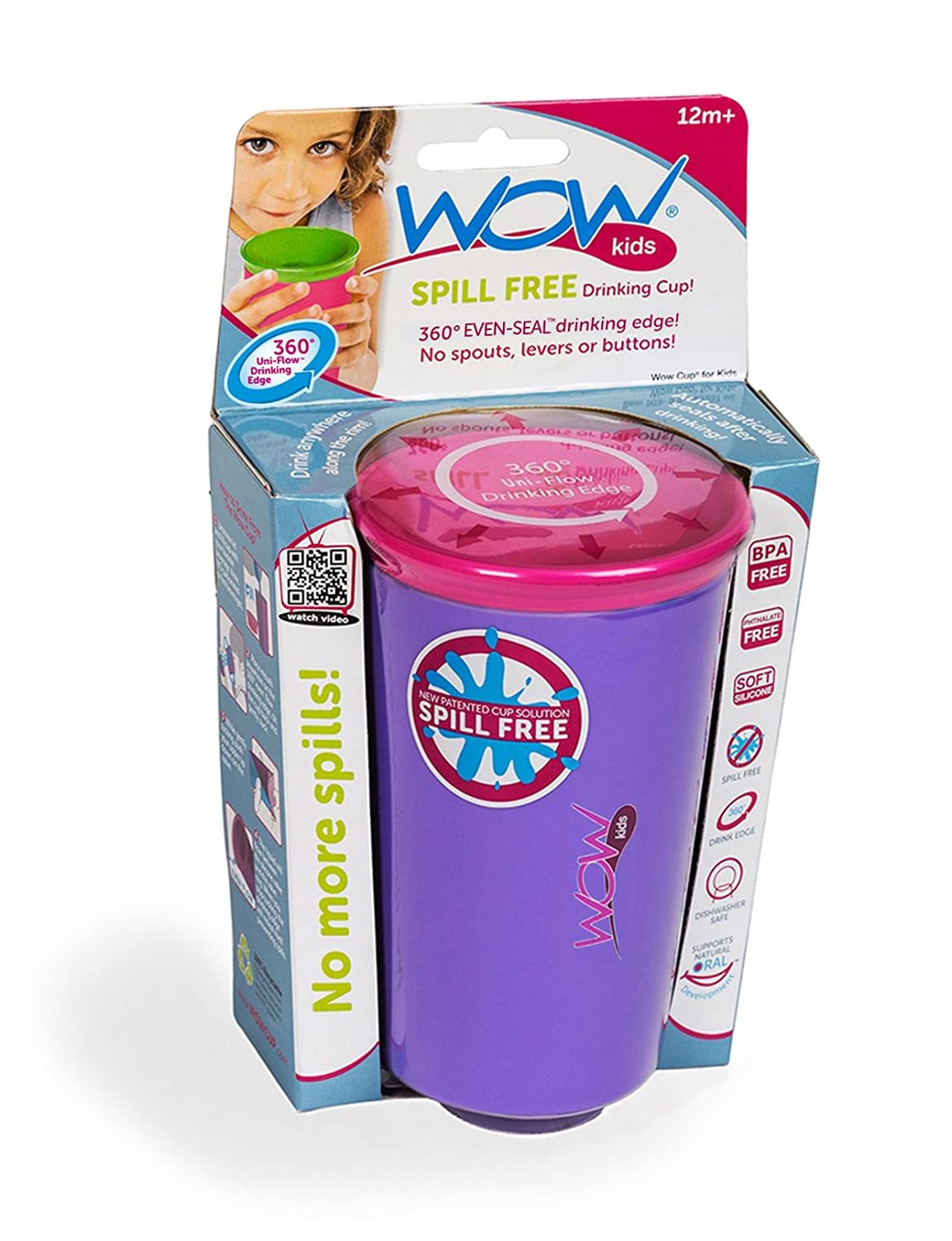240 X SPILL FREE DRINKING CUP FOR KIDS -WOW INNOVATIVE DIFFERENT COLORS - RRP £1680 - Bild 5 aus 8
