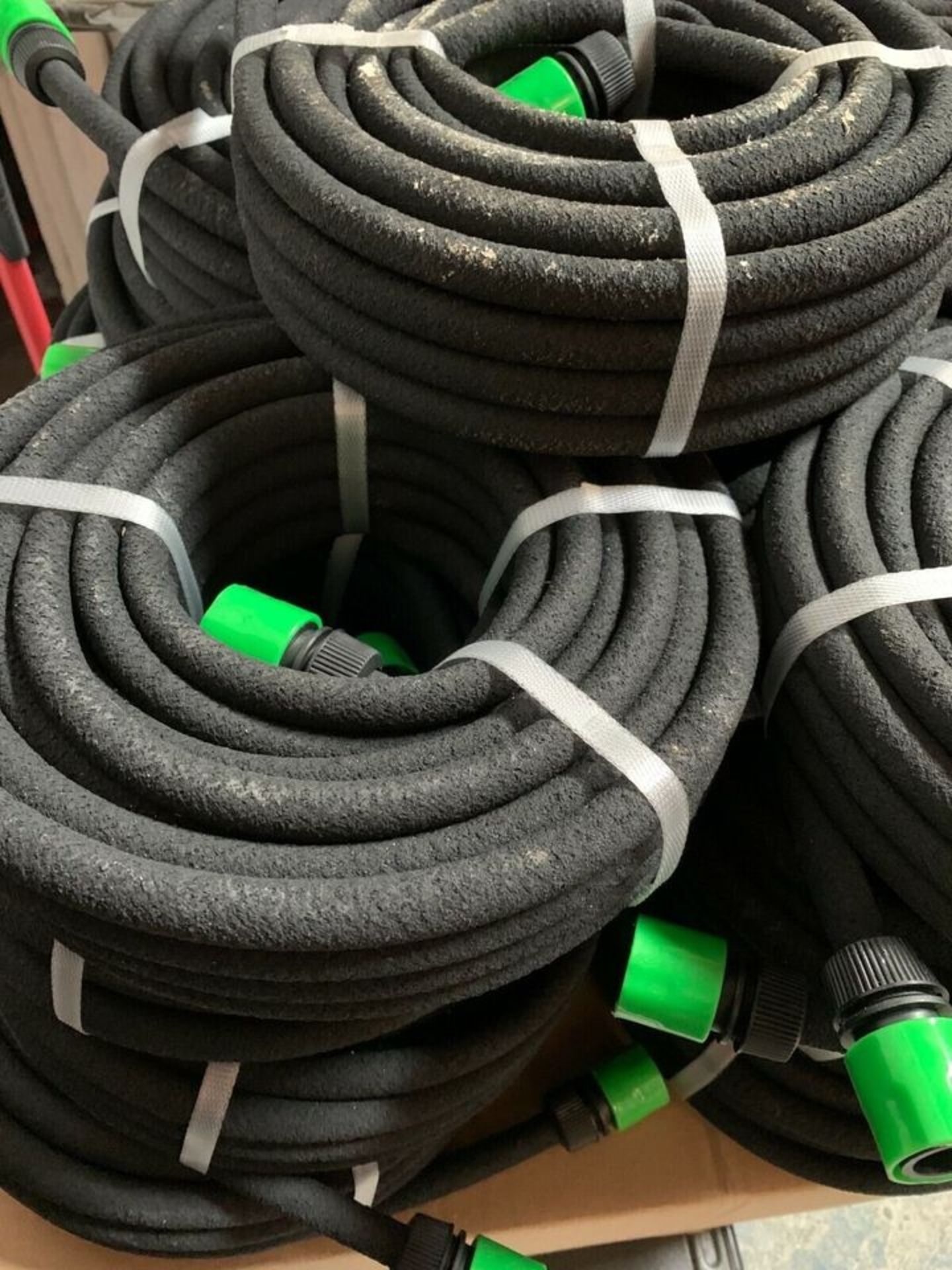 JOBLOT WHOLESALE OF 50 X GARDEN POROUS SOAKER HOSE AUTOMATIC DRIP LEAKY WATERING - Image 2 of 2