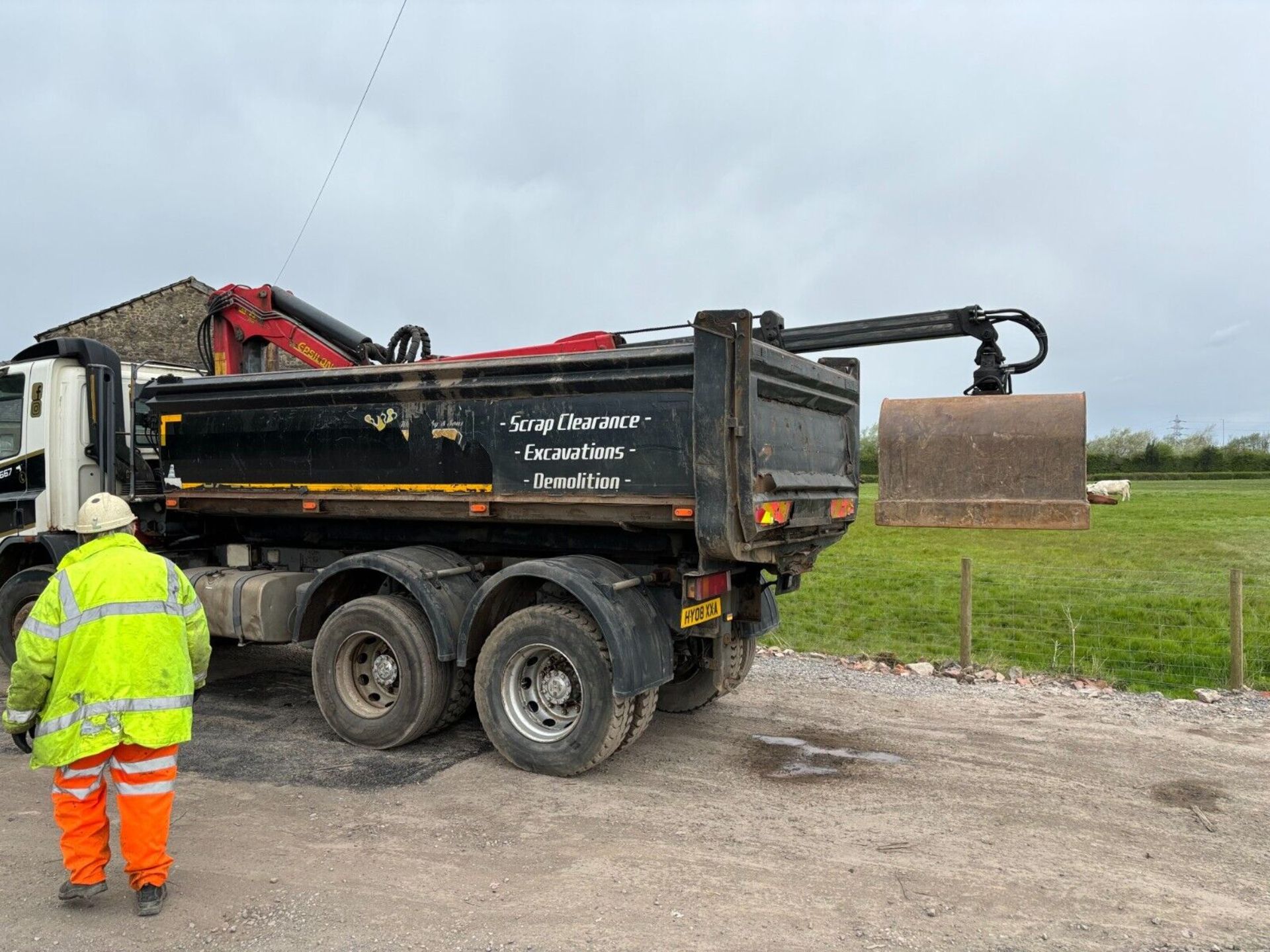 2008 DAF CF75 310 GRABWAGON WITH PALFINGER EPSILON CRANE - Image 14 of 19