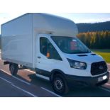 2018 FORD TRANSIT T350 LWB LUTON BOX: EFFICIENT AND RELIABLE CARGO SOLUTION **(ONLY 68K MILEAGE)**