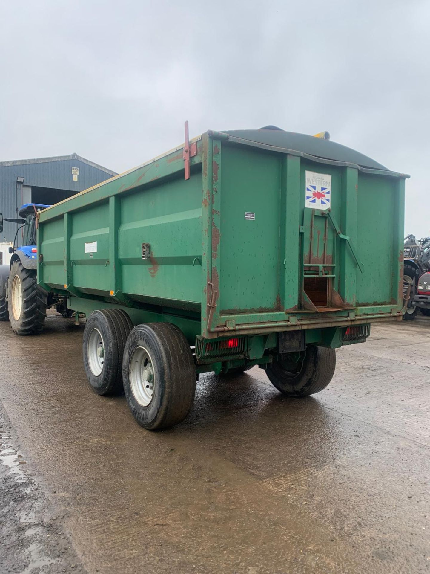 RICHARD WESTERN SF14 GRAIN TRAILER WITH ROLLOVER SHEET - Image 5 of 6