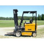 YALE ELECTRIC 4-WHEEL FORKLIFT - ERC AGF 25 (2001) **(INCLUDES CHARGER)**