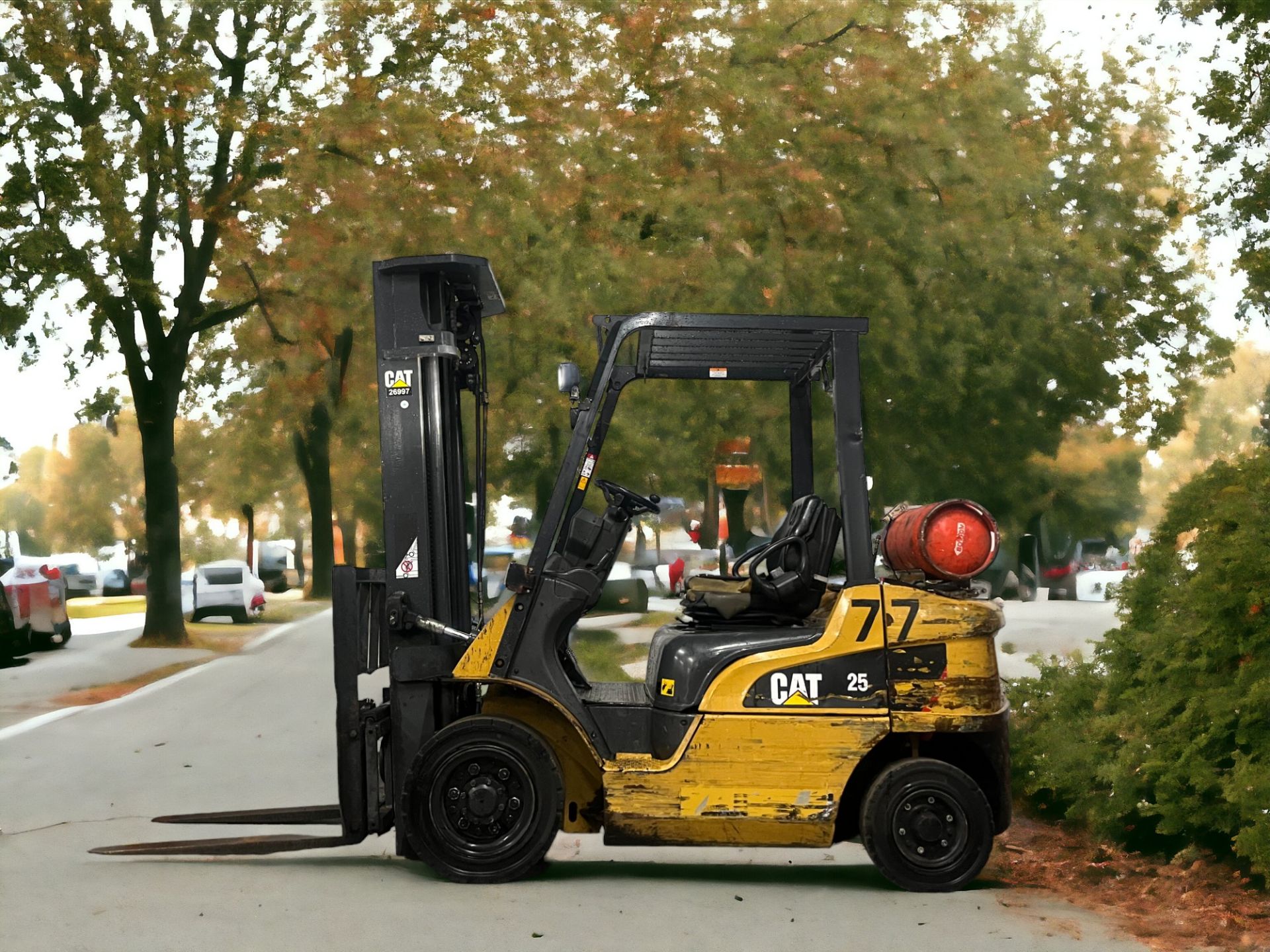 CAT LIFT TRUCKS LPG FORKLIFT - MODEL GP25NT (2015) - Image 2 of 6