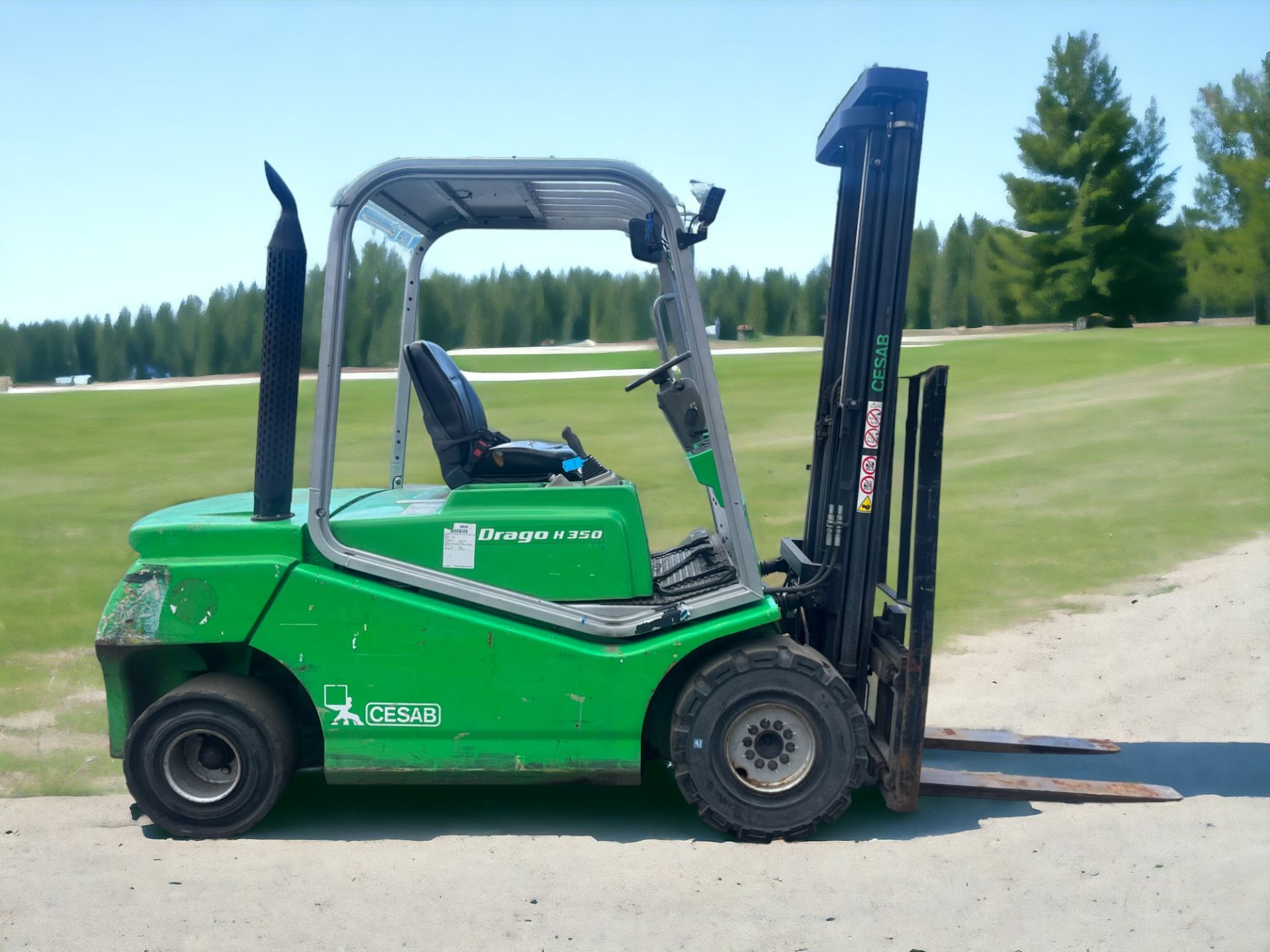 YEAR - 2007 CESAB DRAGO H350 DIESEL FORKLIFT - Image 4 of 6