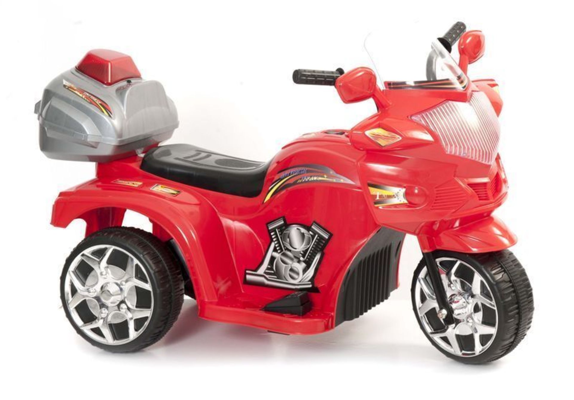 40 X 6V ELECTRIC RED POLICE-THEMED KIDS RIDEON TRIKES - BARGAIN! ** BRAND NEW ** - Bild 3 aus 5