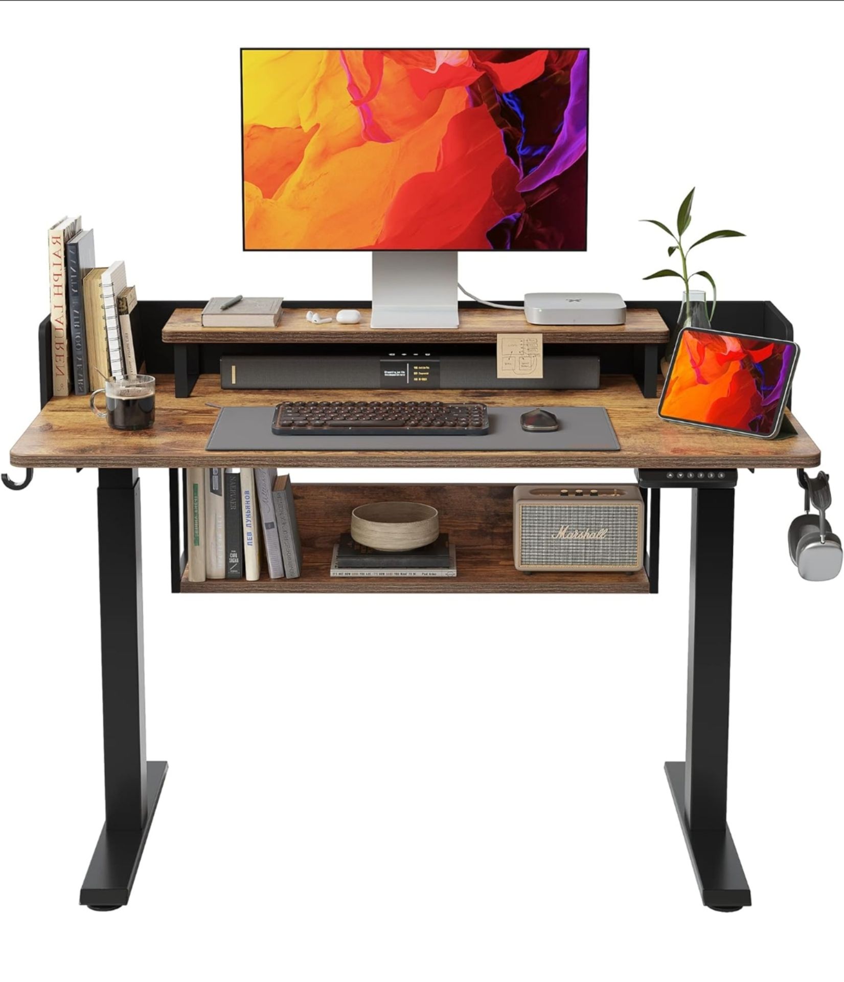 NEW BOXED ELECTRIC HEIGHT SIT STAND UP DESK - 120 * 60CM