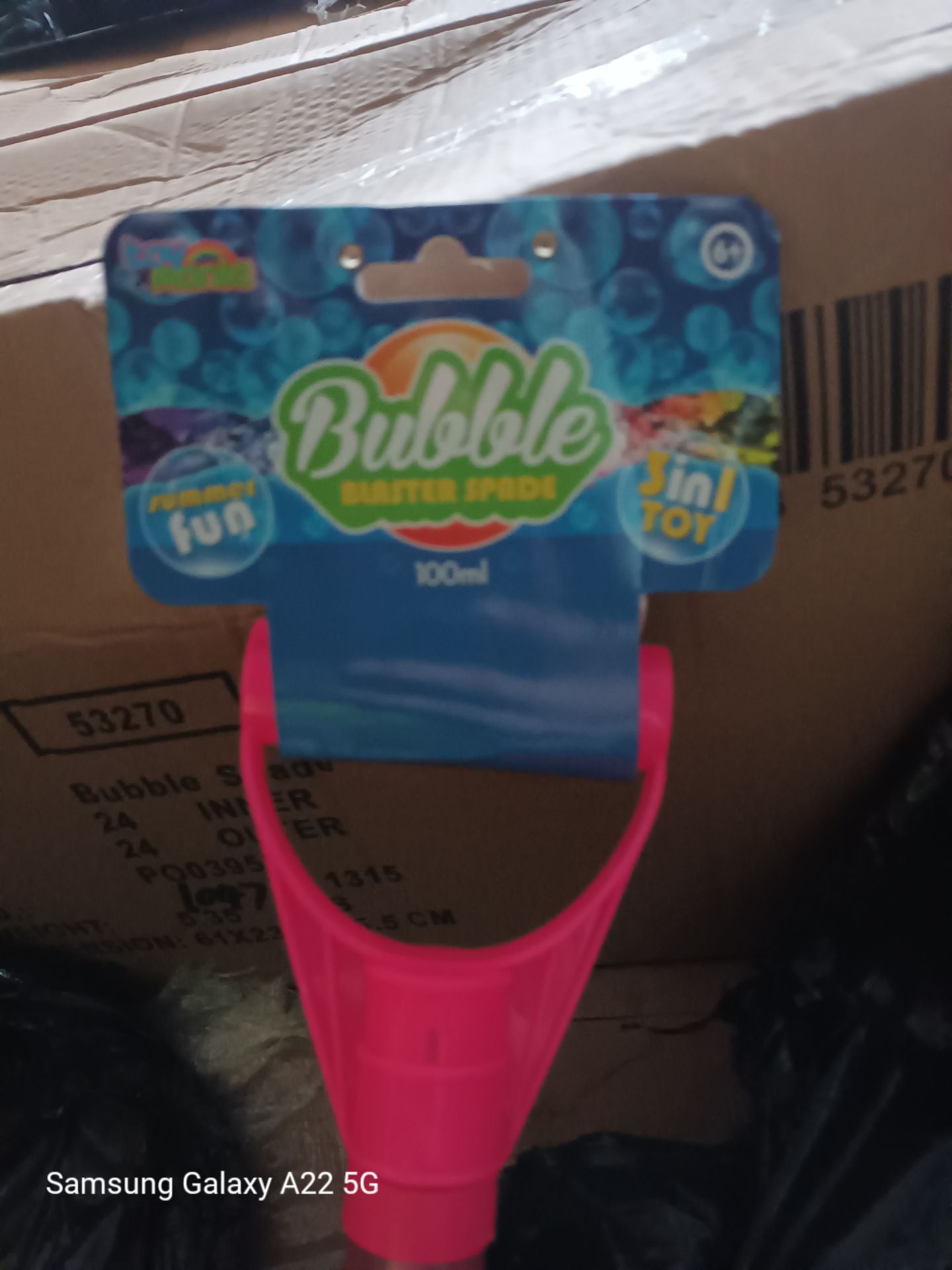 120 X BRAND NEW 3 IN 1 BUBBLE SWORD / BUBBLE SHOOTER / SPADE - Image 2 of 3