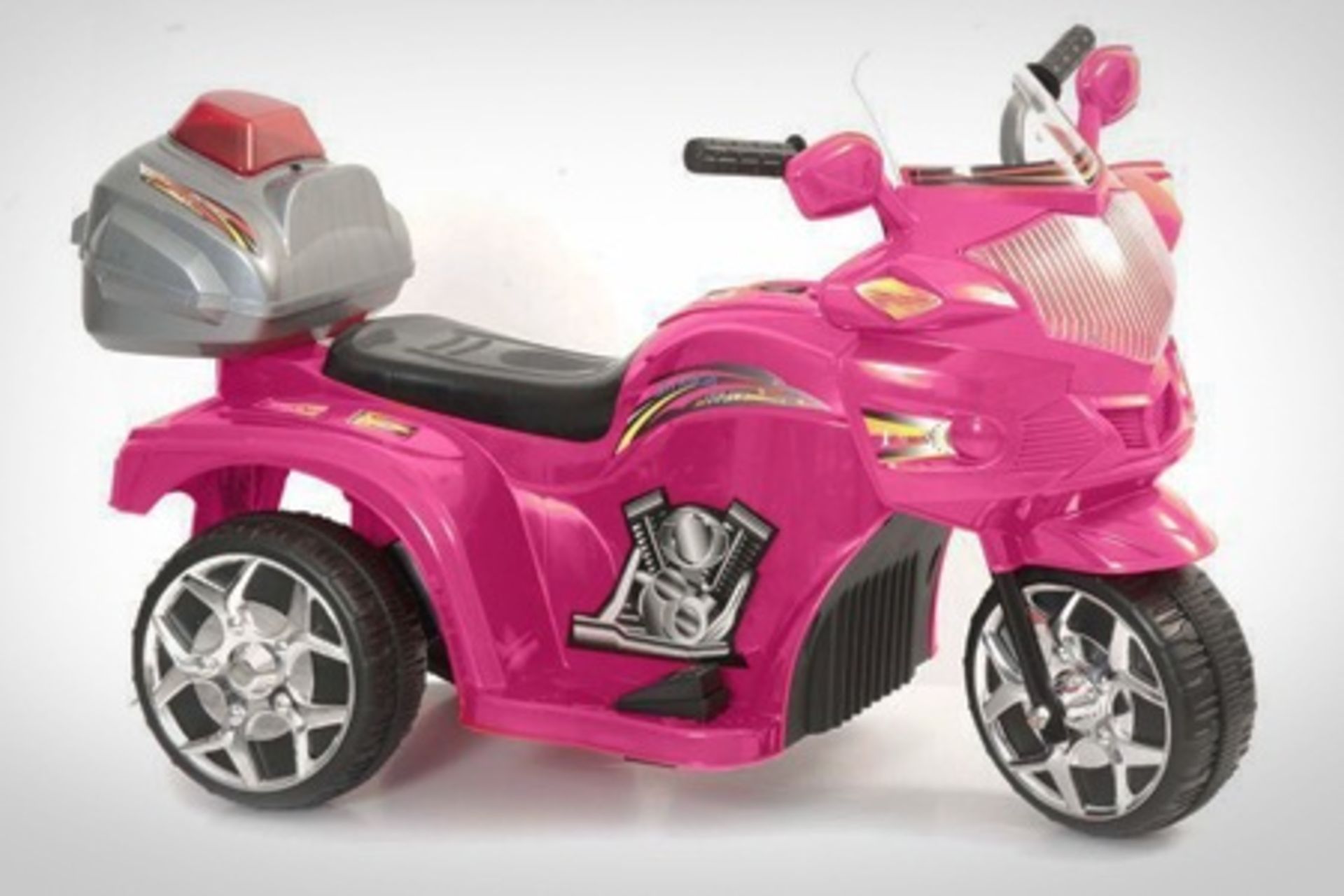 20 X 6V ELECTRIC PINK POLICE-THEMED RIDEON KIDS TRIKE ***BRAND NEW***