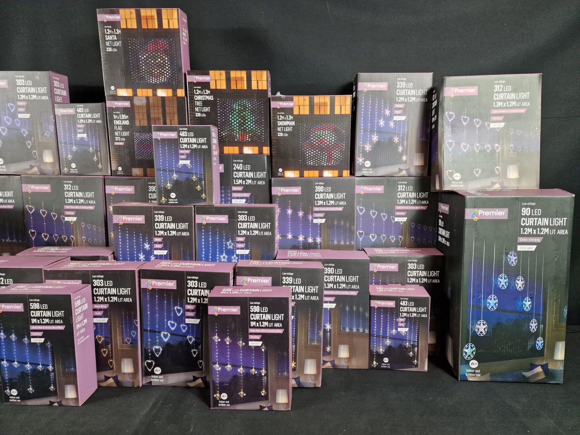 X32 PREMIER DECORATIONS CURTAIN LIGHTS OF VARIOUS SIZES AND DESIGNS HUGE SAVINGS! - Image 3 of 3