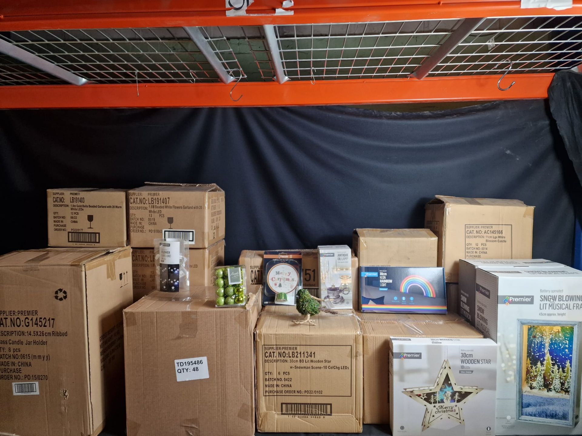 1 PALLET OF PREMIER BRANDED CLEARANCE DECORATIONS LIGHTS,DECORATIONS, CANDLES & MORE! - Image 2 of 3