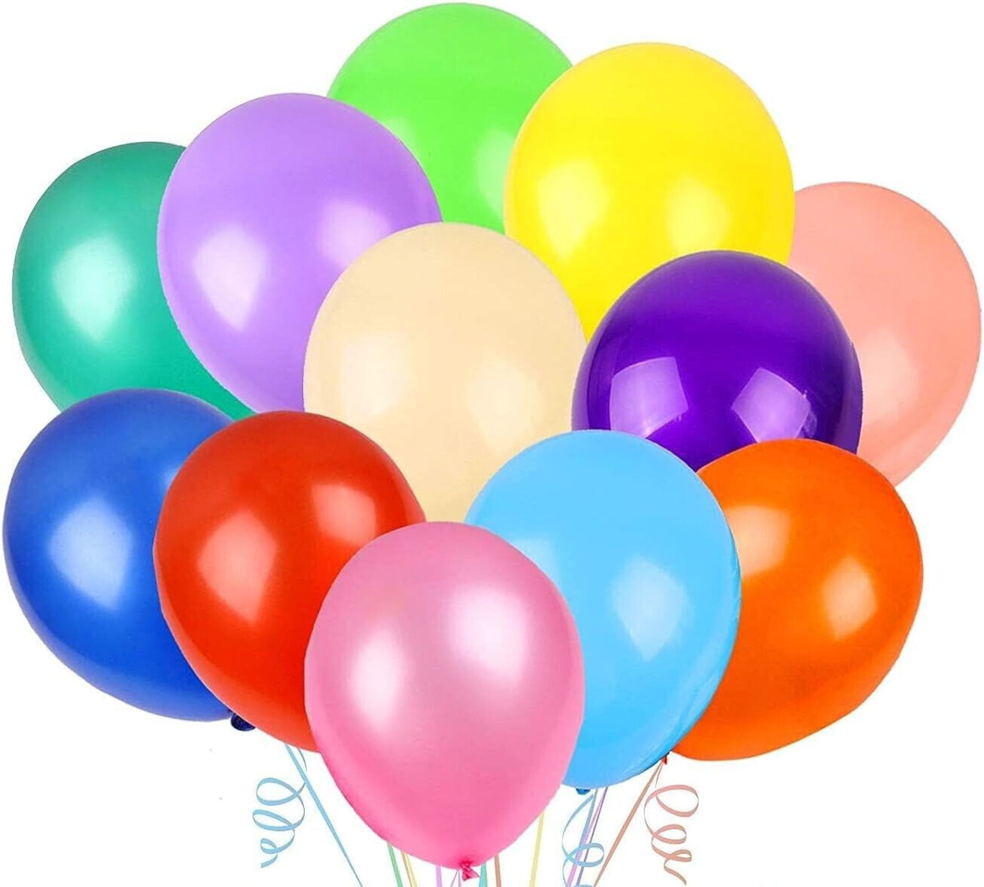 100 X NEW 9"&6" - 24 PACK ASSORTED COLOURED BALLOONS - Image 2 of 4