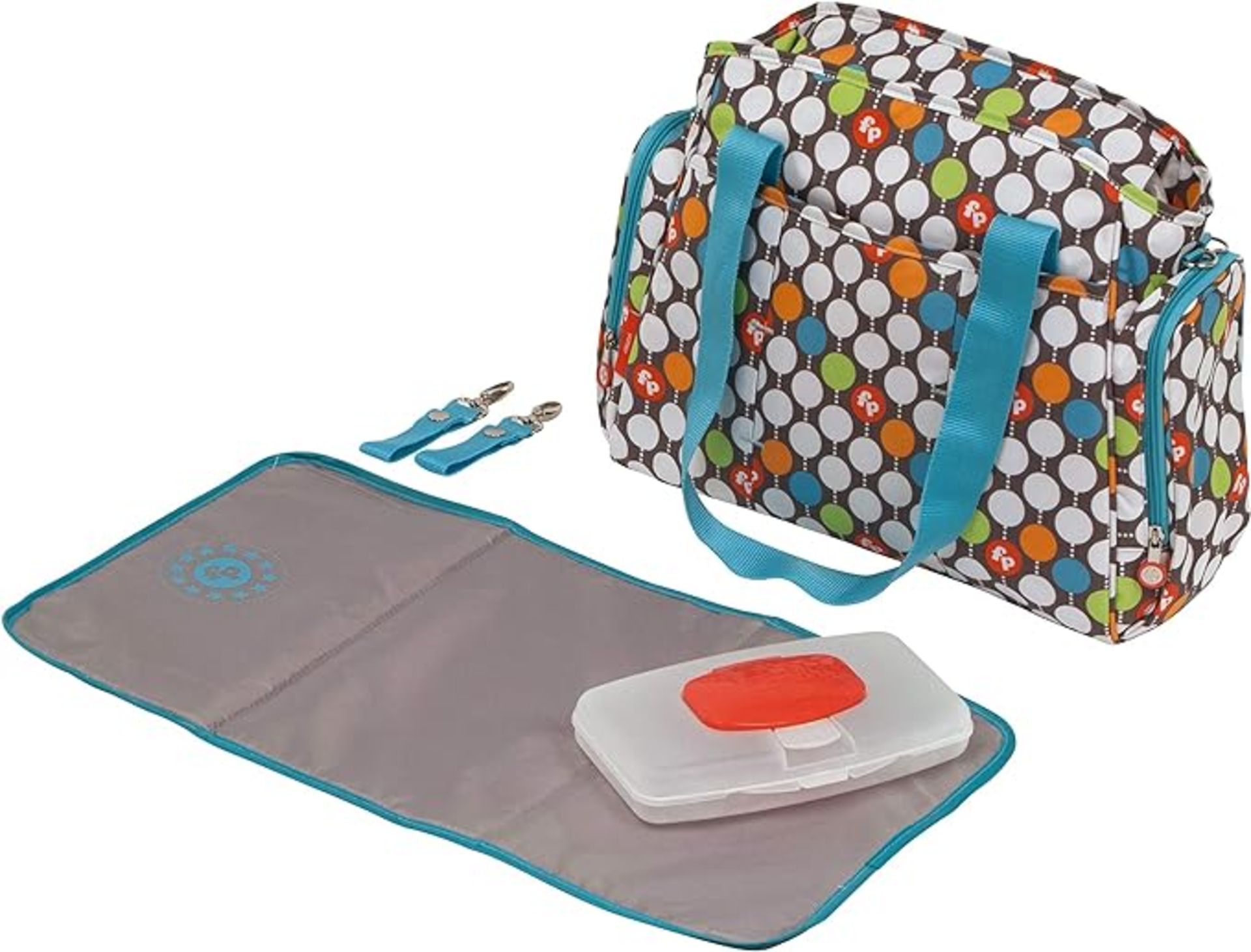 10 X NEW FISHER PRICE BABY BAG+ACC 37X17X32.5 DOTS - Image 5 of 6