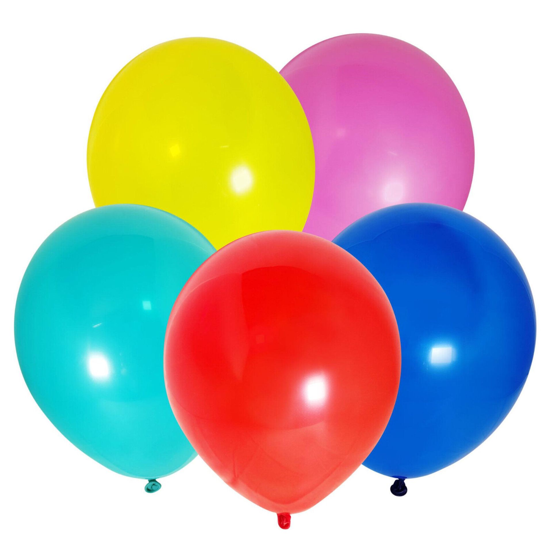 100 X NEW 9"&6" - 24 PACK ASSORTED COLOURED BALLOONS - Image 4 of 4