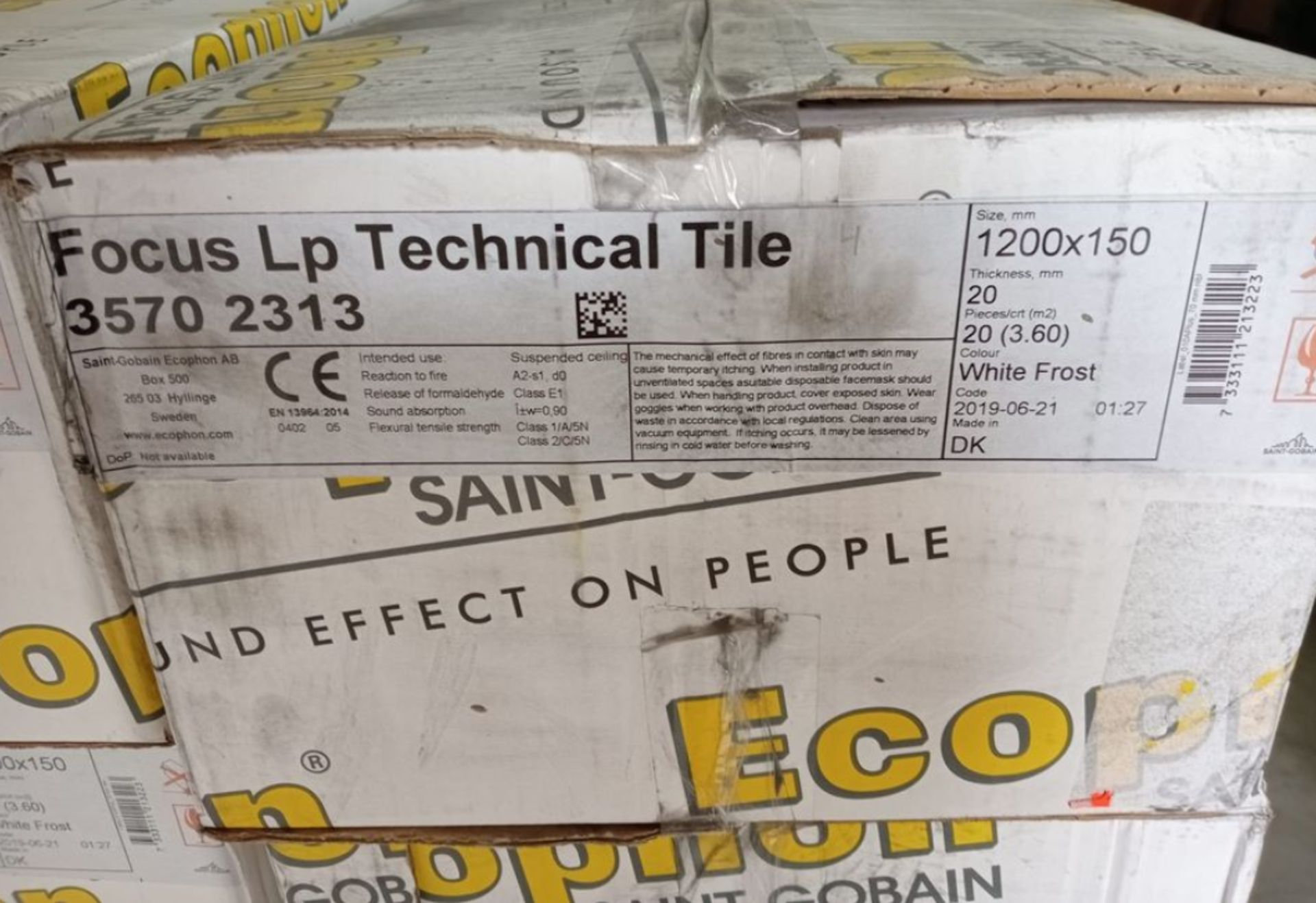 JOBLOT OF 8 BOXES ECOPHON CEILING TILES - GRADE B - Image 4 of 7