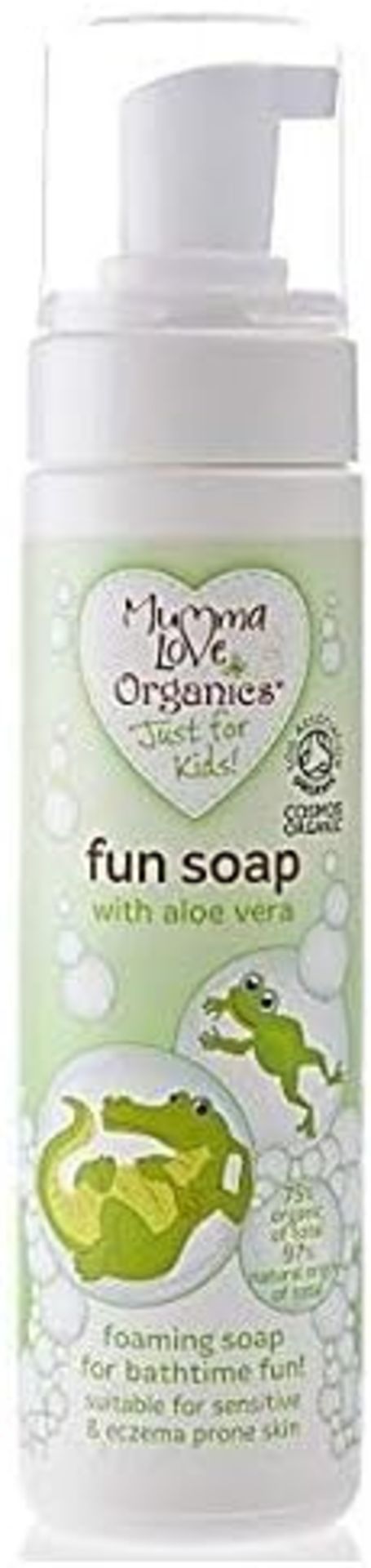 50 X NEW MUMMA LOVE ORGANICS FUN SOAP WITH ALOE VERA 200ML