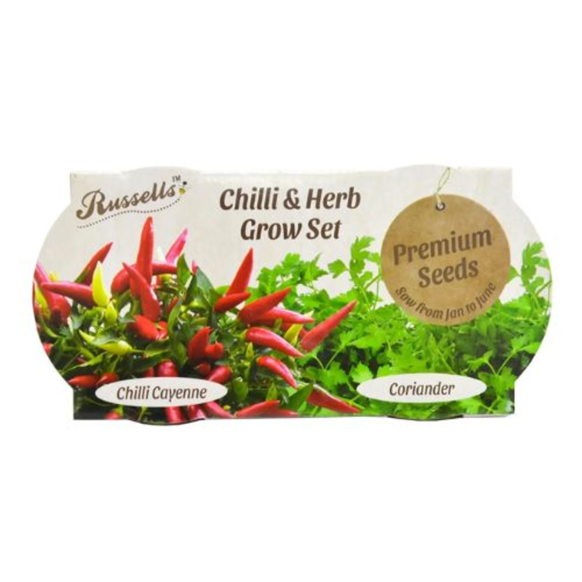 20 X NEW RUSSELLS TWIN TERRACOTTA GROW SETCHILLI & HERB 6S - Image 2 of 2