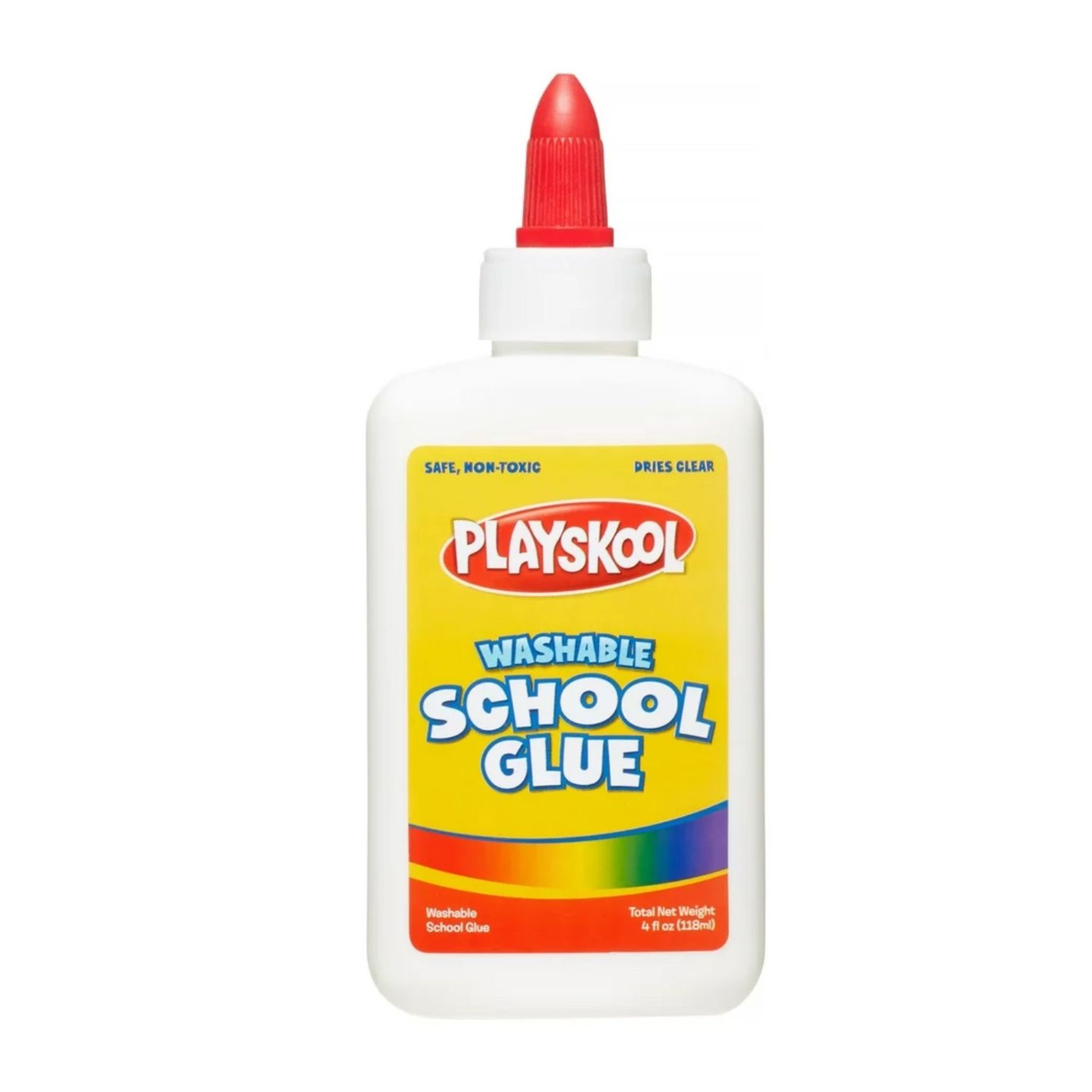 5 BOXES OF 24 PLAYSCHOOL CLEAR WASHABLE SCHOOL GLUE 4OZ - Image 2 of 2