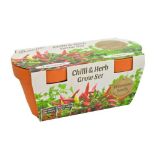 250 X NEW RUSSELLS TWIN TERRACOTTA GROW SETCHILLI & HERB 12S