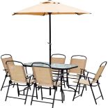 1X BRAND NEW STOCK 8 PIECE GARDEN RATTAN SET