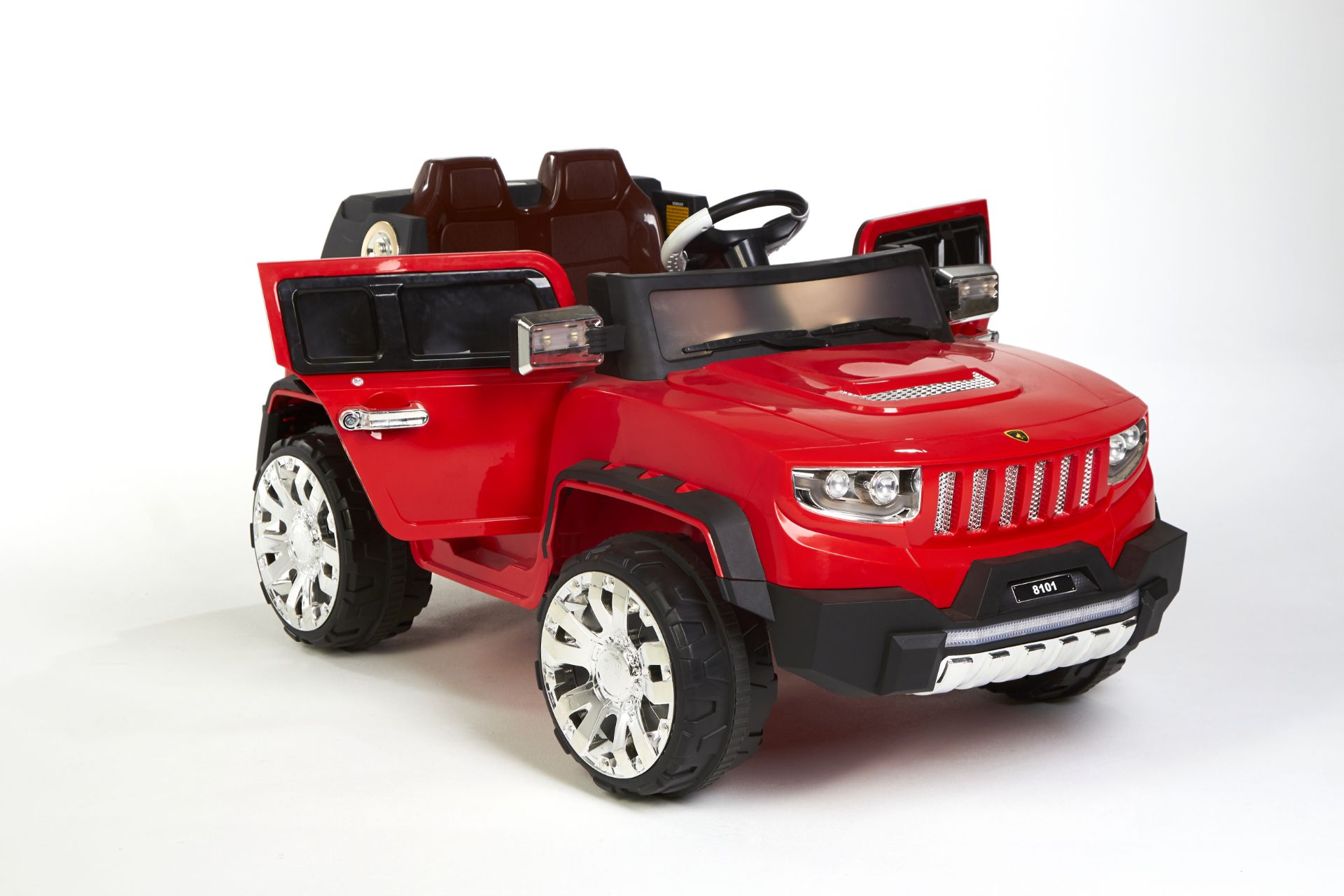 RED 4X4 KIDS ELECTRIC RIDE ON JEEP WITH REMOTE - Bild 3 aus 13
