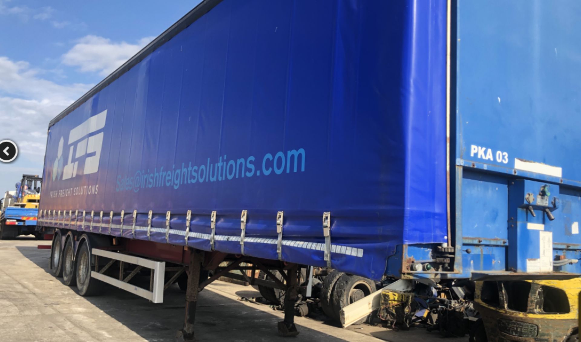 M&G 13.6 METRE 3 AXLE CURTAIN SIDE TRAILOR - Image 2 of 13
