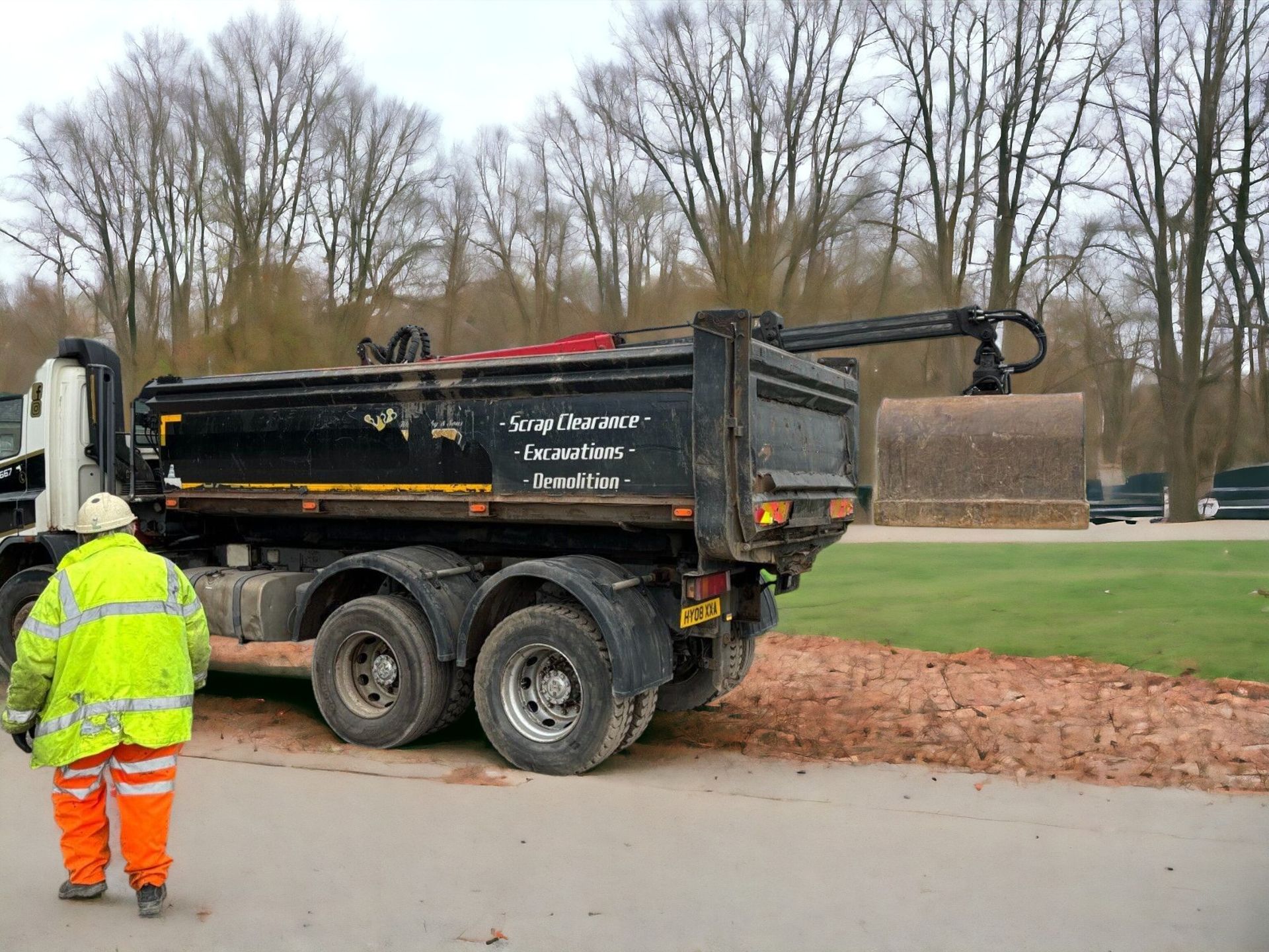 2008 DAF CF75 310 GRABWAGON WITH PALFINGER EPSILON CRANE - Image 5 of 19