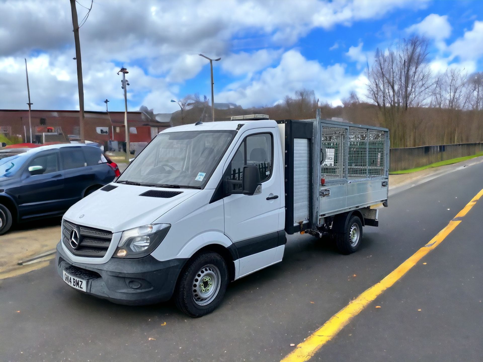 2014 MERCEDES-BENZ SPRINTER 313 TWIN TURBO ALUMINIUM CAGE 10FT TIPPER TRUCK - Image 2 of 12