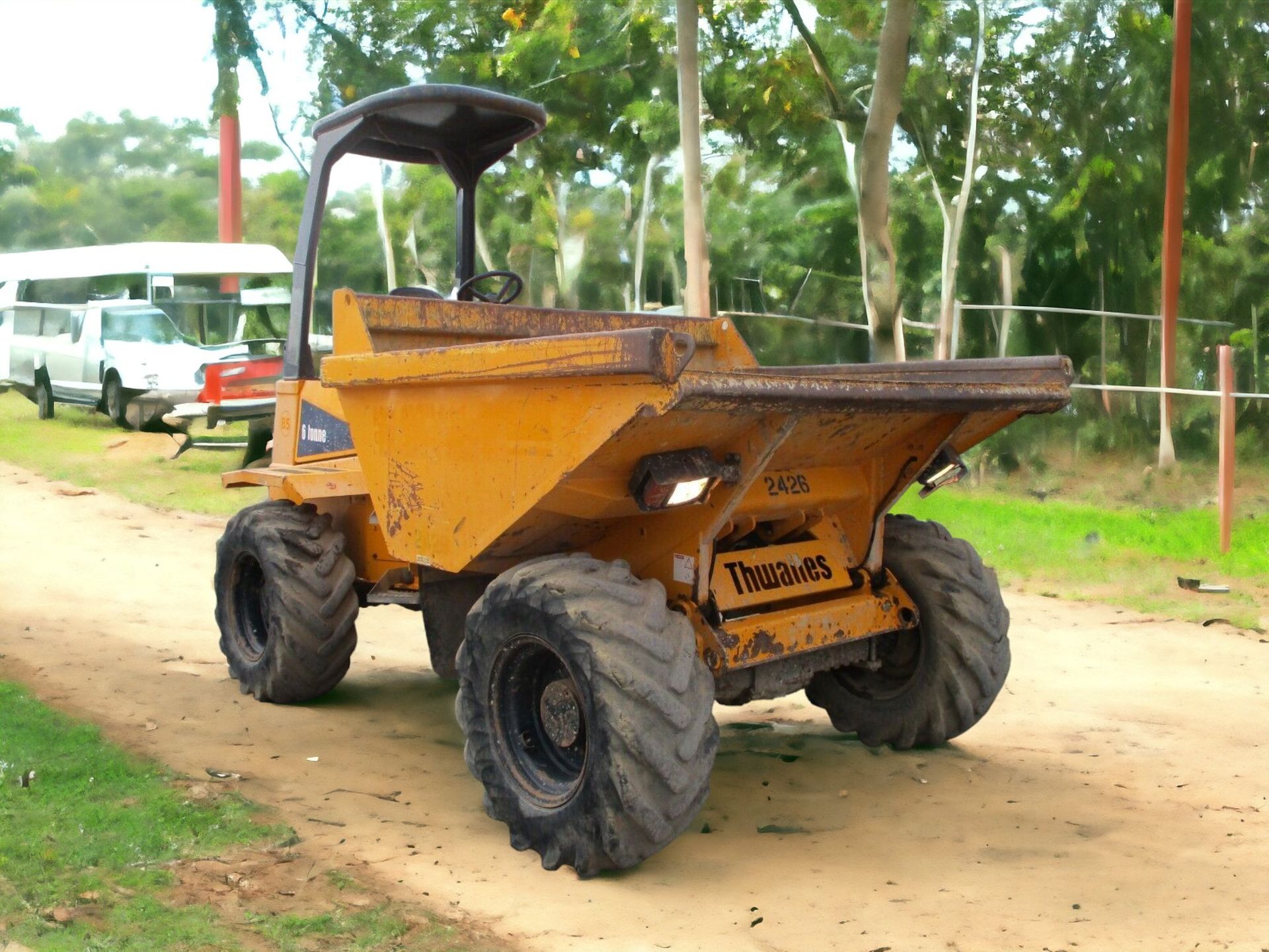 2014 THWAITES 6-TON DUMPER POWER CANOPY ROLL BAR - Image 2 of 12