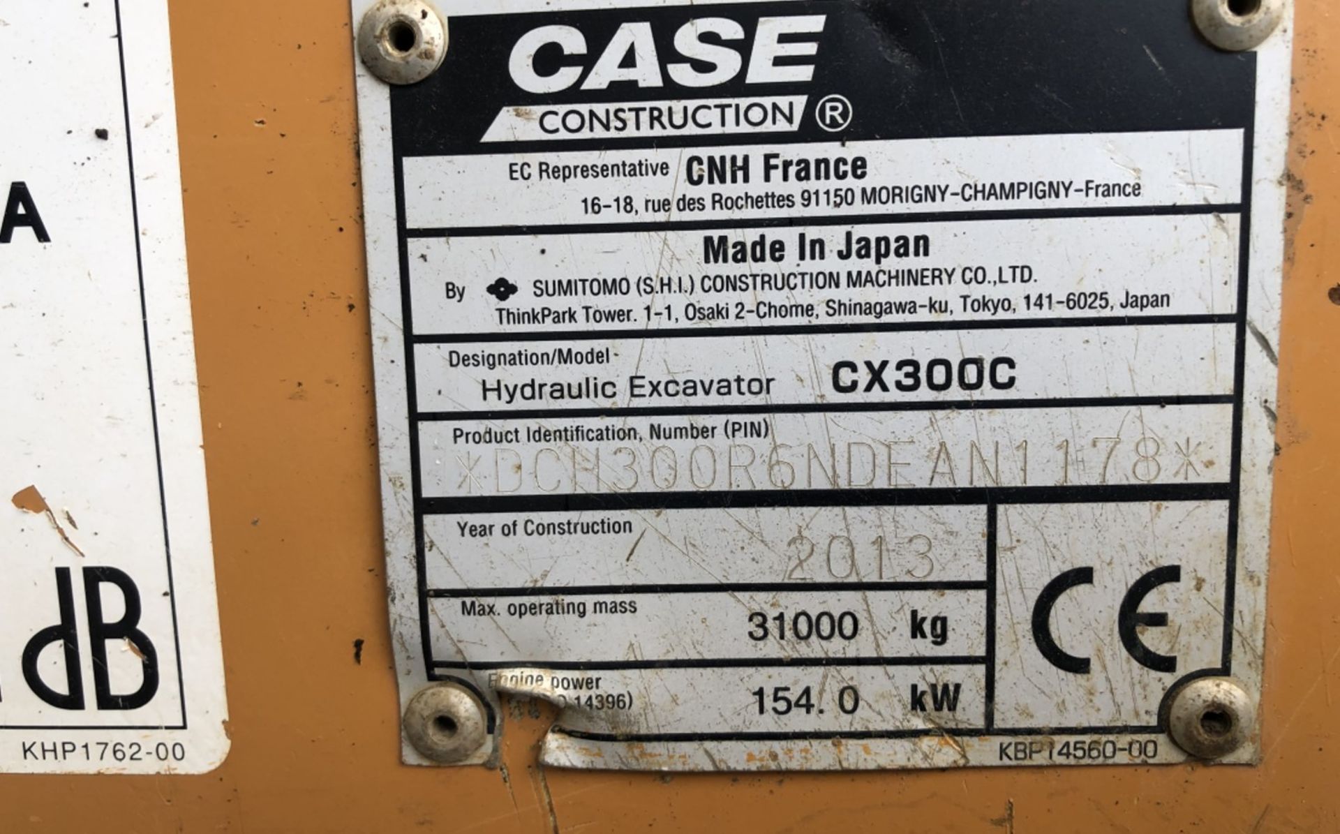CASE (SIMOTOMO) CX 300 TRACKER EXCAVATOR - Image 11 of 12