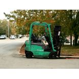MITSUBISHI ELECTRIC 4-WHEEL FORKLIFT - MODEL FB16N (2005) **(INCLUDES CHARGER)**