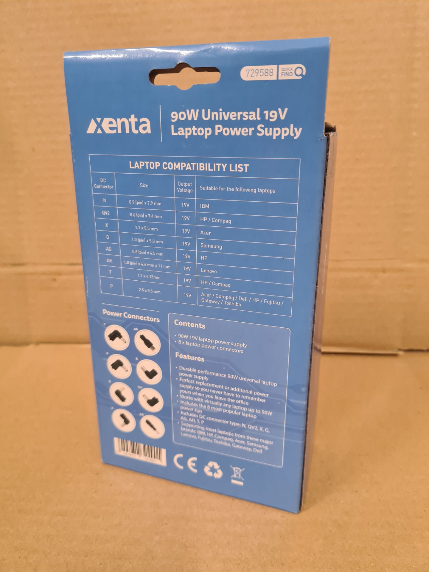 40 X BRAND NEW 90 WATT UNIVERSAL LAPTOP CHARGERS - Image 2 of 7