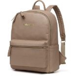 25 X NEW FP BACKPACK+ACC 27X17X38 BEIGE FAUX LEATHER