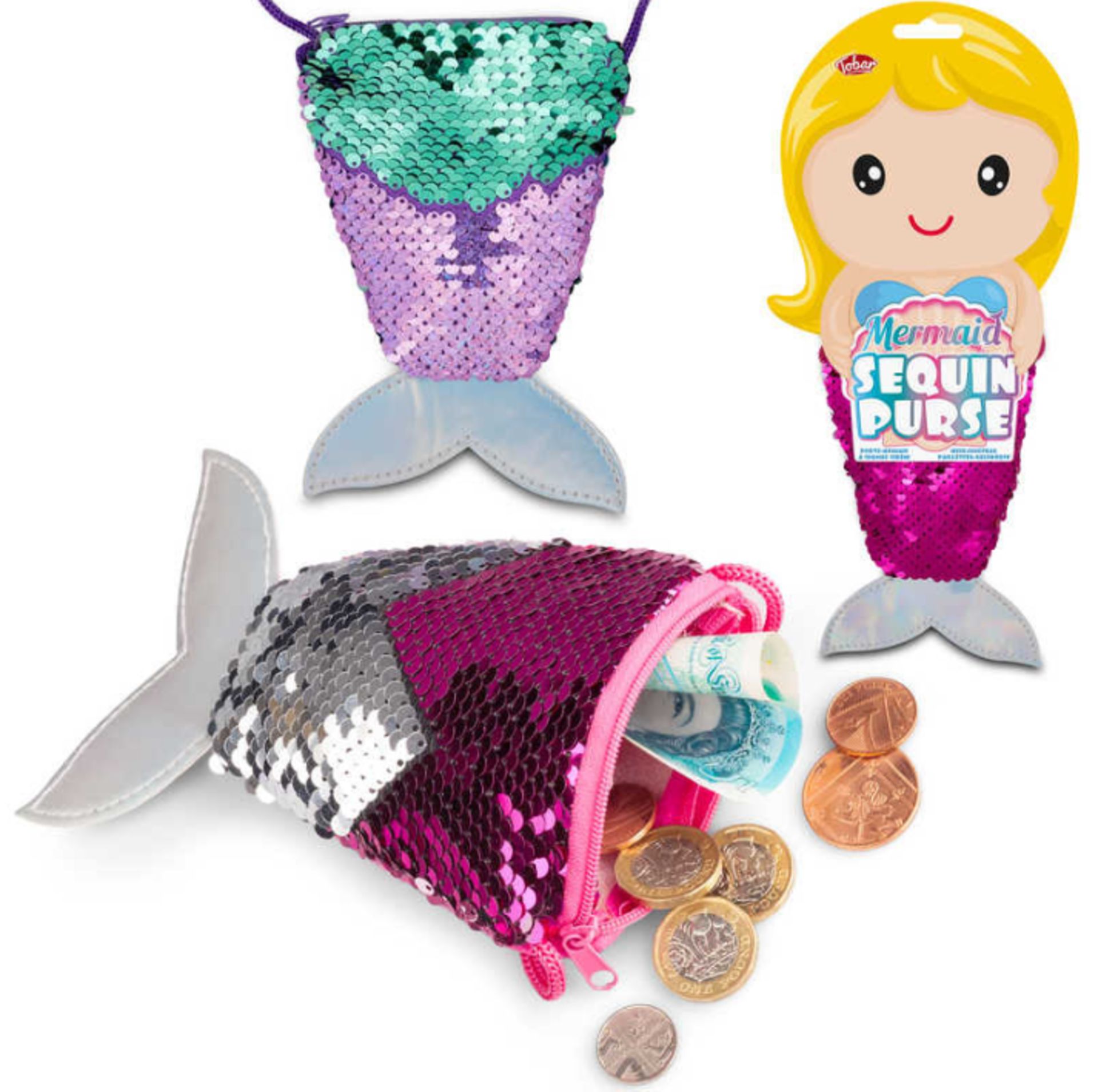 100 X NEW MERMAID SEQUIN PURSE - Bild 3 aus 6