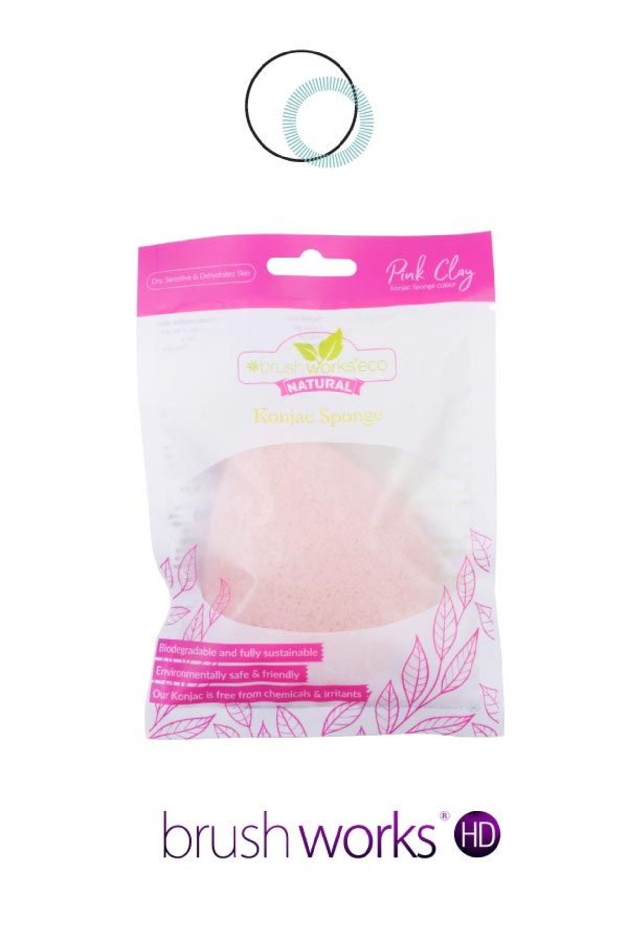 75 X NEW BW PINK CLAY KONJAC SPONGE