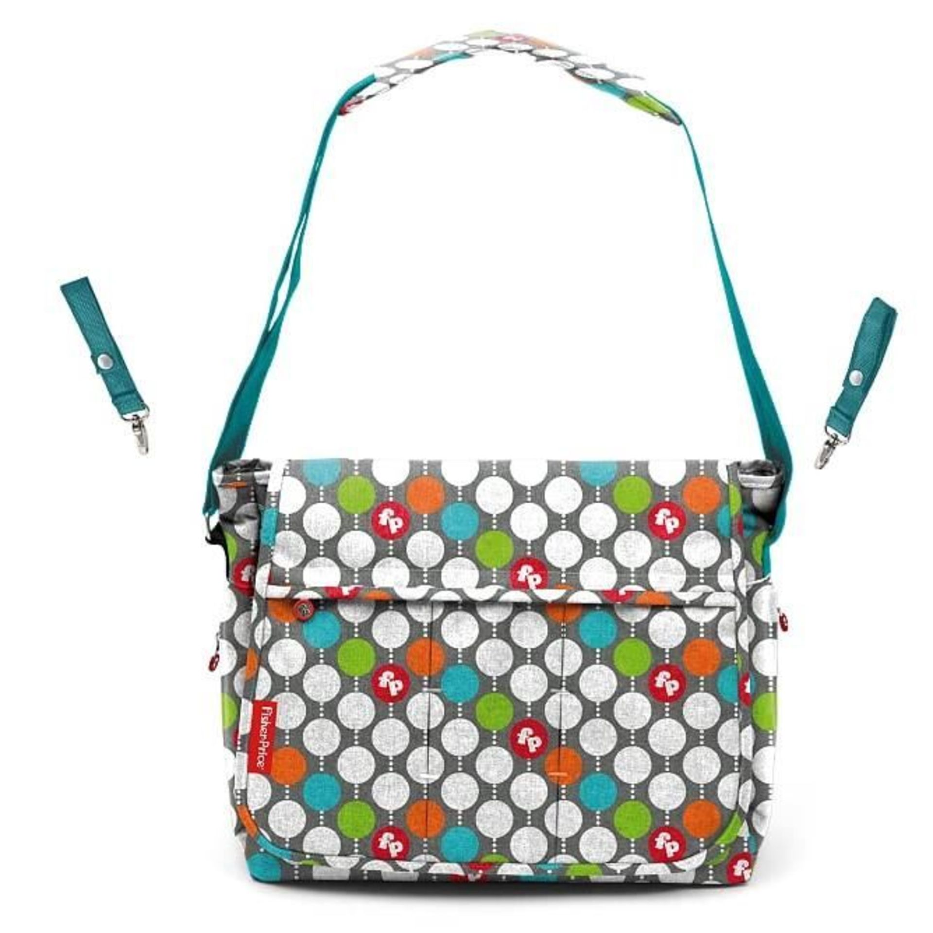 10 X FISHER PRICE BABY BAG+ACC 36X11X29 DOTS