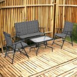 FREE DELIVERY- BRAND NEW PATIO FURNITURE SET, GARDEN SET W/ TABLE, FOLDABLE CHAIRS, A LOVESEAT